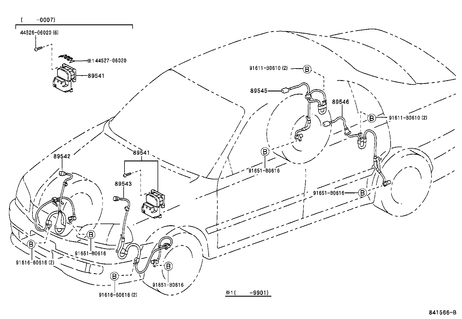 TOYOTA 89546 05040 - Датчик ABS, частота обертання колеса autozip.com.ua