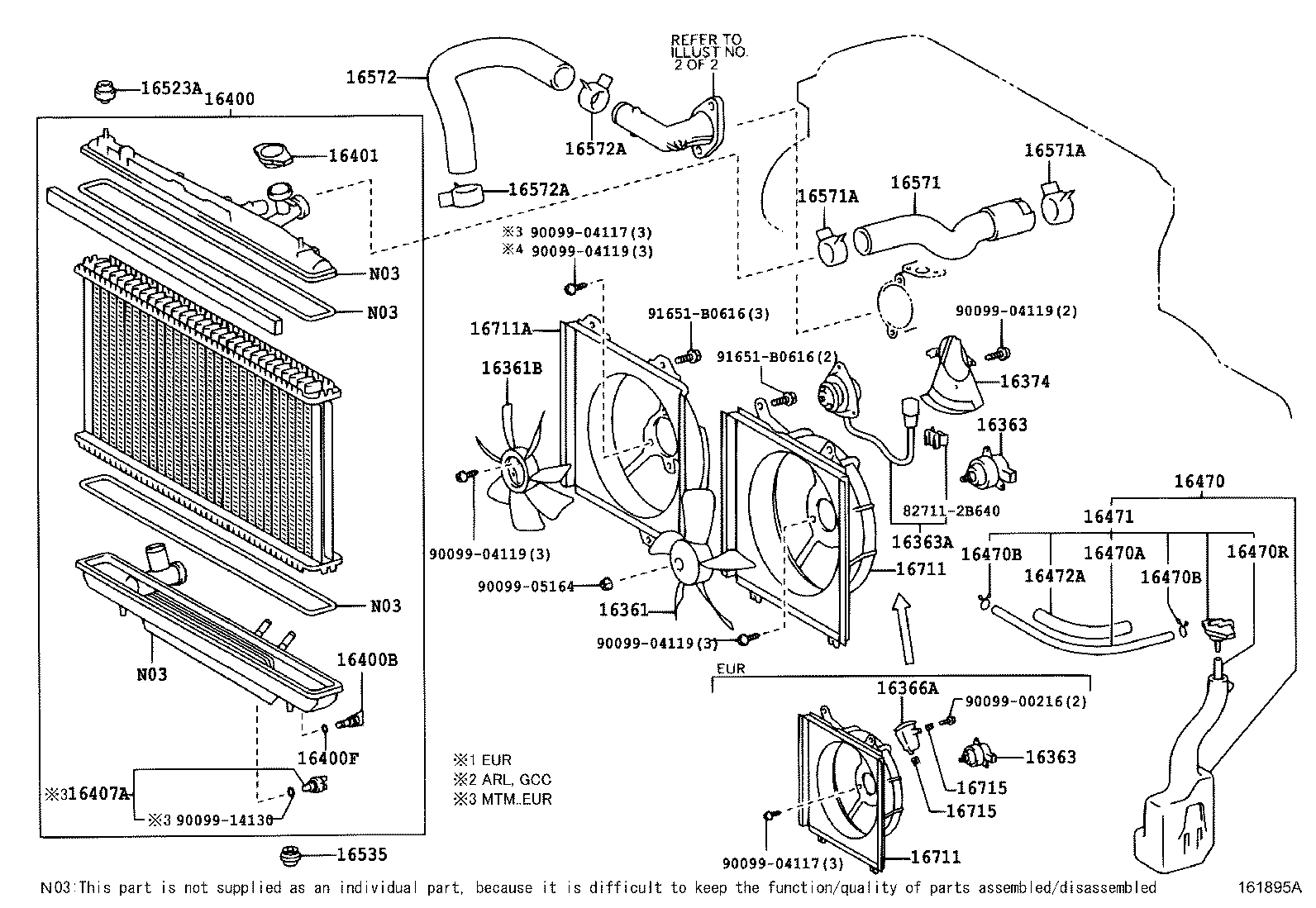 TOYOTA 1657228030 - Шланг радіатора autozip.com.ua