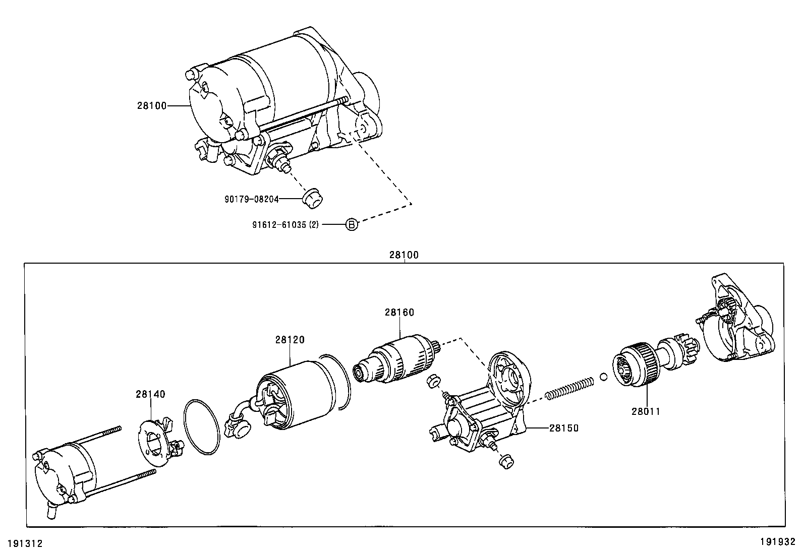 TOYOTA 28100-74270 - Стартер autozip.com.ua