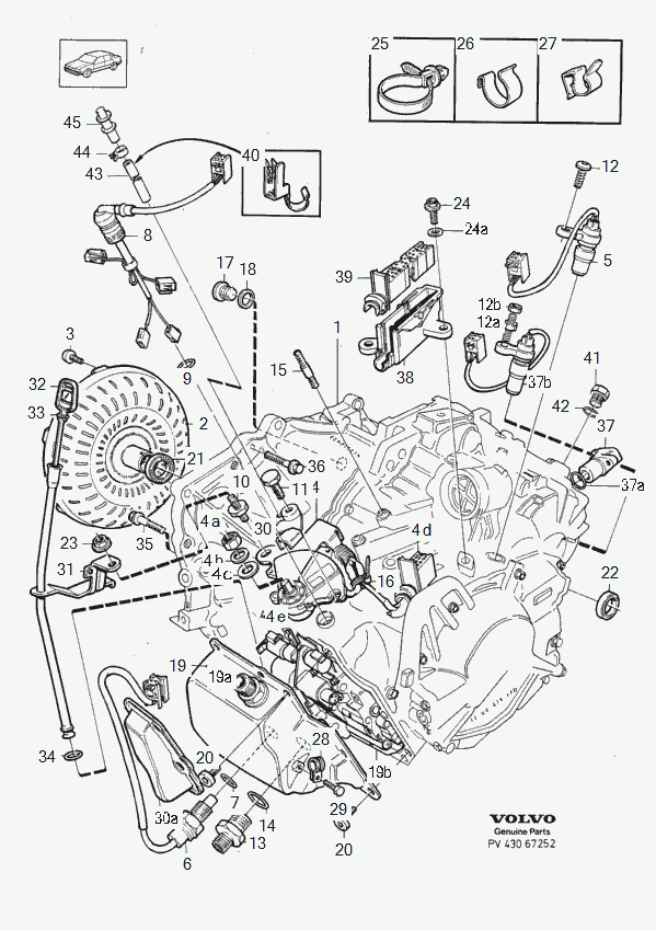 Volvo 30637865 - Прокладка, покажчик рівня масла autozip.com.ua