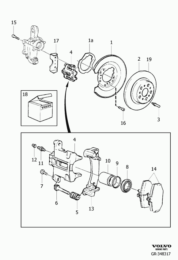 Volvo 1359290 - Гальмівний диск autozip.com.ua