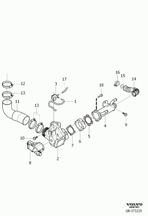 Volvo 31216573 - Клапан повернення ОГ autozip.com.ua