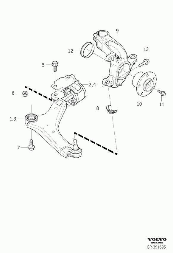 FORD 31277346 - Сайлентблок, важеля підвіски колеса autozip.com.ua