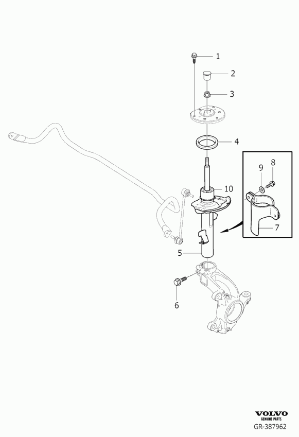 FORD 31317802 - Стійка амортизатора autozip.com.ua