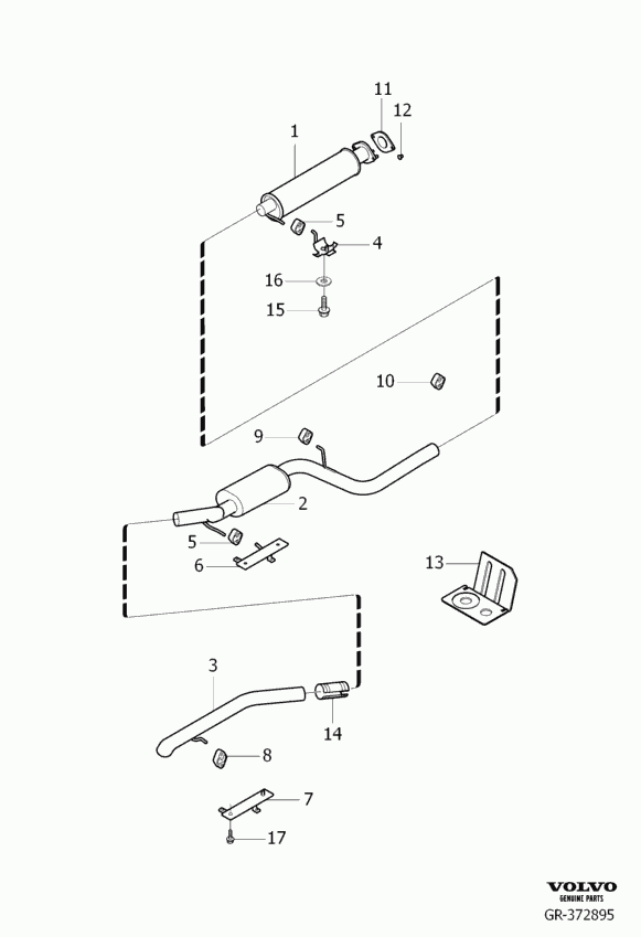 FORD 30676823 - Кронштейн, втулка, система випуску autozip.com.ua