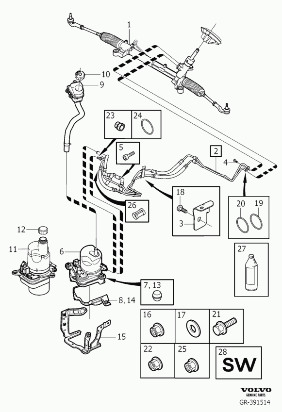 FORD 36001485 - Гідравлічний насос, рульове управління, ГУР autozip.com.ua