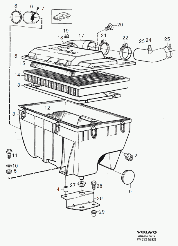 Eicher 1257546 - Повітряний фільтр autozip.com.ua