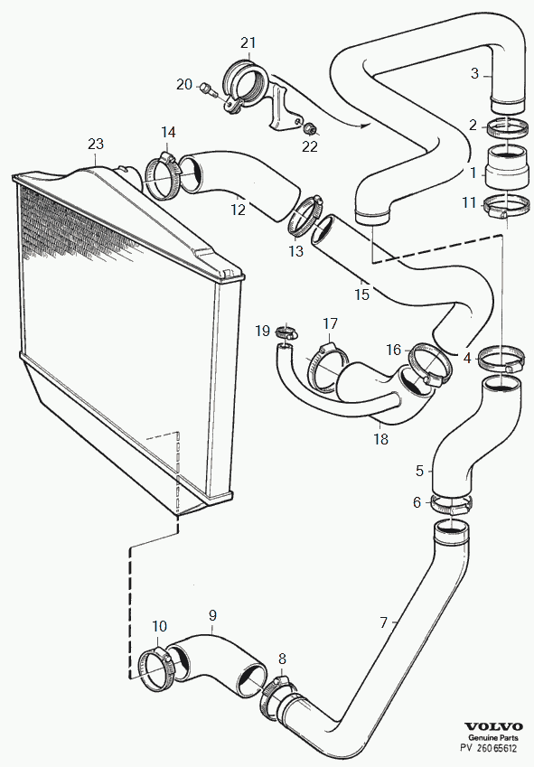 Volvo 31261370 - Трубка нагнітається повітря autozip.com.ua