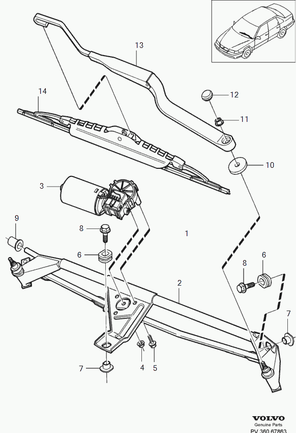 Volvo 31276592 - Щітка склоочисника autozip.com.ua