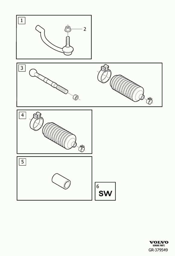 Land Rover 31302344 - Наконечник рульової тяги, кульовий шарнір autozip.com.ua