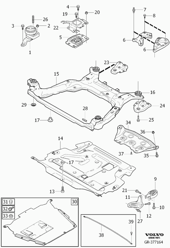Volvo 31262710 - Engine pad left autozip.com.ua