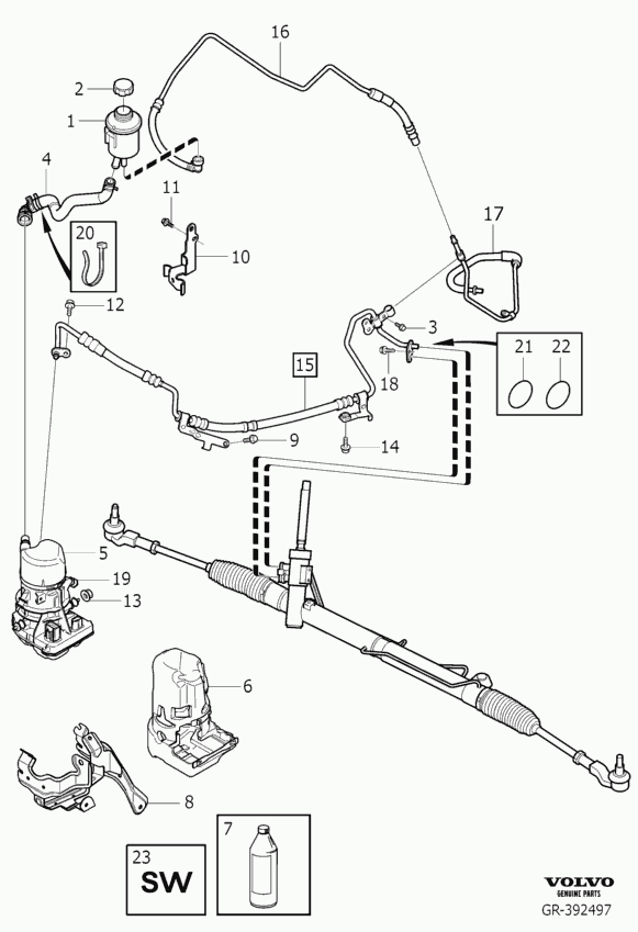 Volvo 36012390 - Гідравлічний насос, рульове управління, ГУР autozip.com.ua