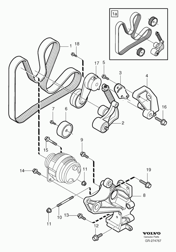 Volvo 31216257 - Поліклиновий ремінь autozip.com.ua