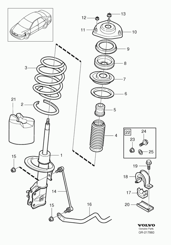 FORD 30616824 - Опора стійки амортизатора, подушка autozip.com.ua