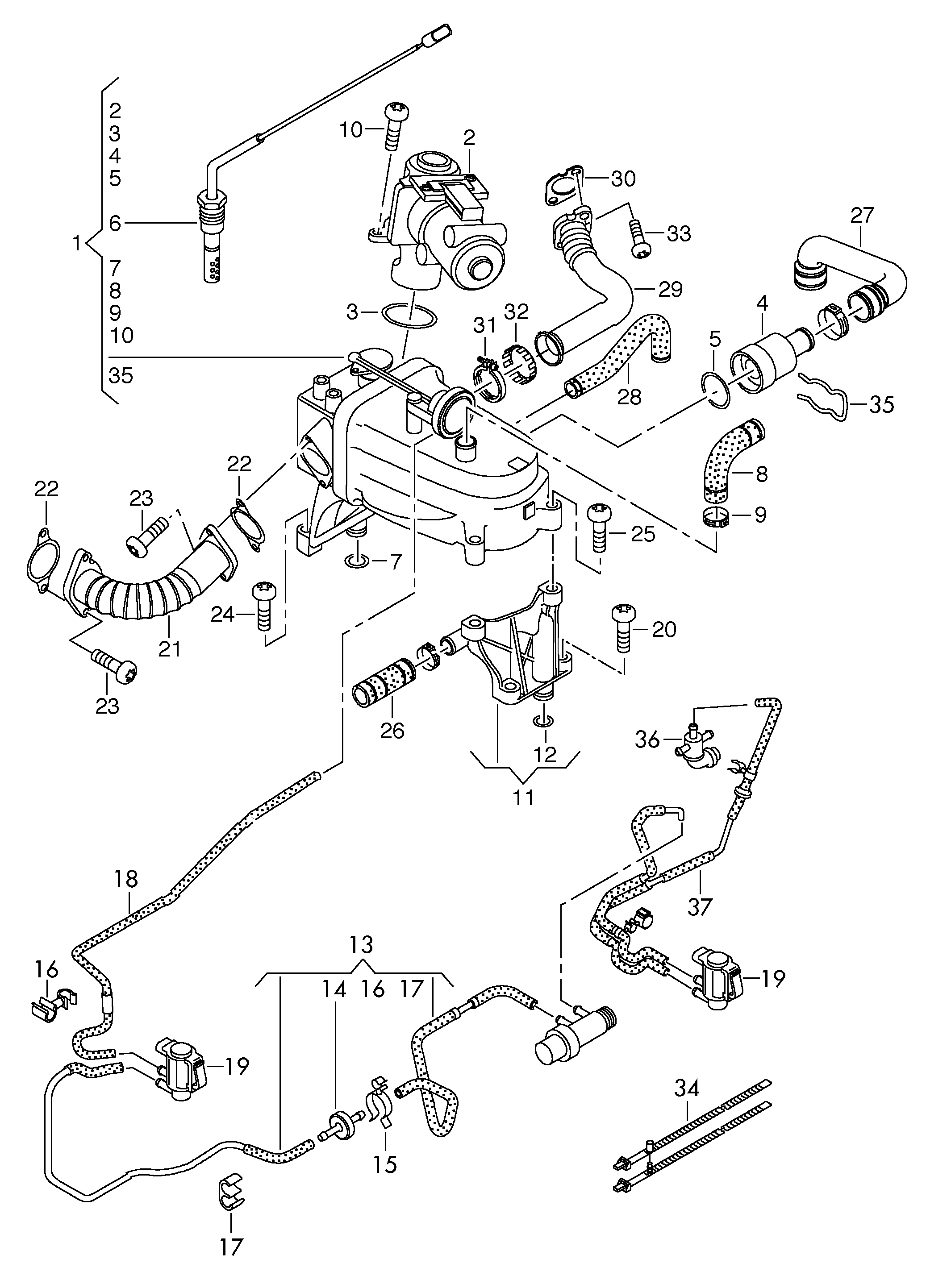 Seat 059131502B - Клапан повернення ОГ autozip.com.ua