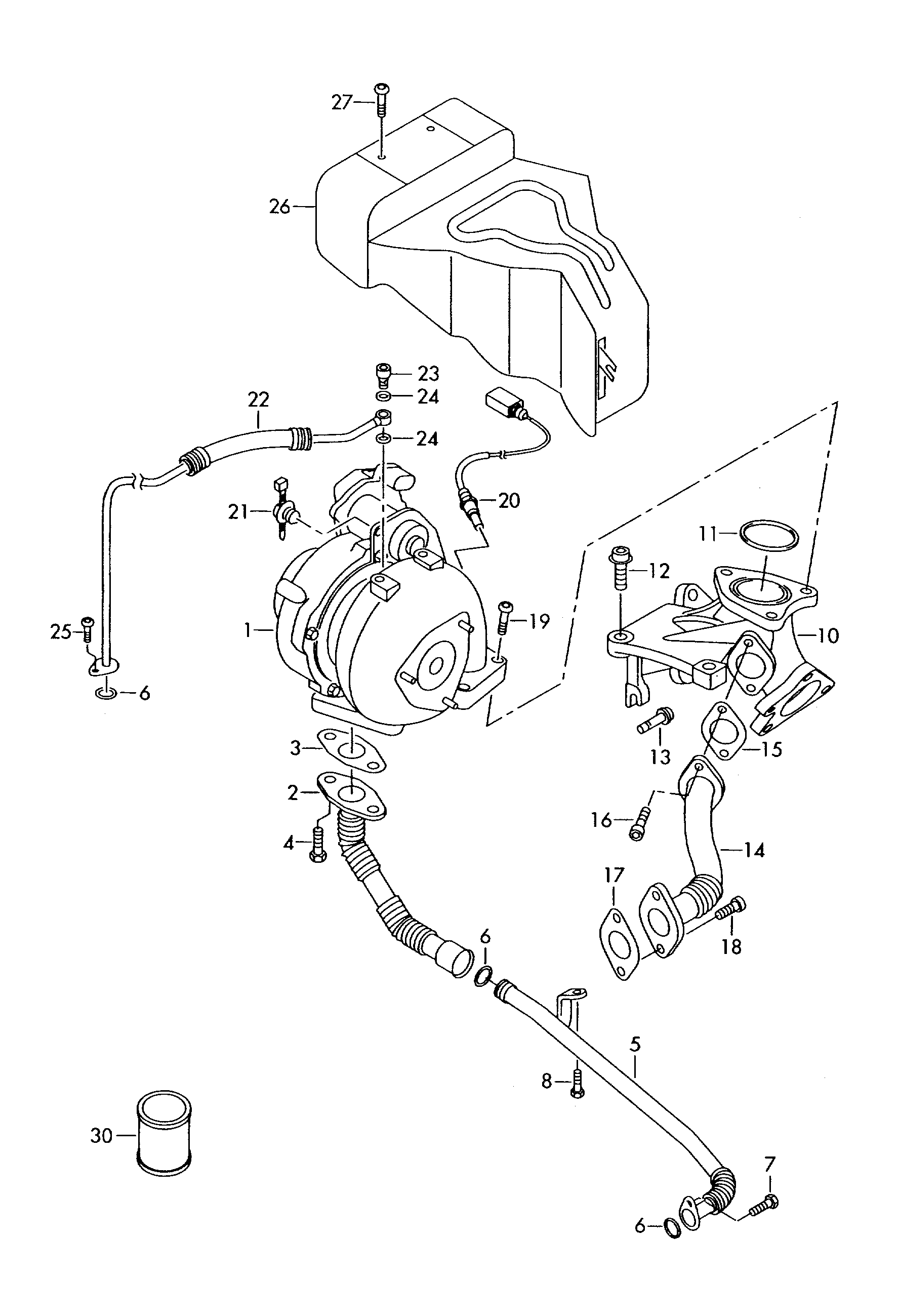 Skoda 059145722R - Група корпусу, компресор autozip.com.ua