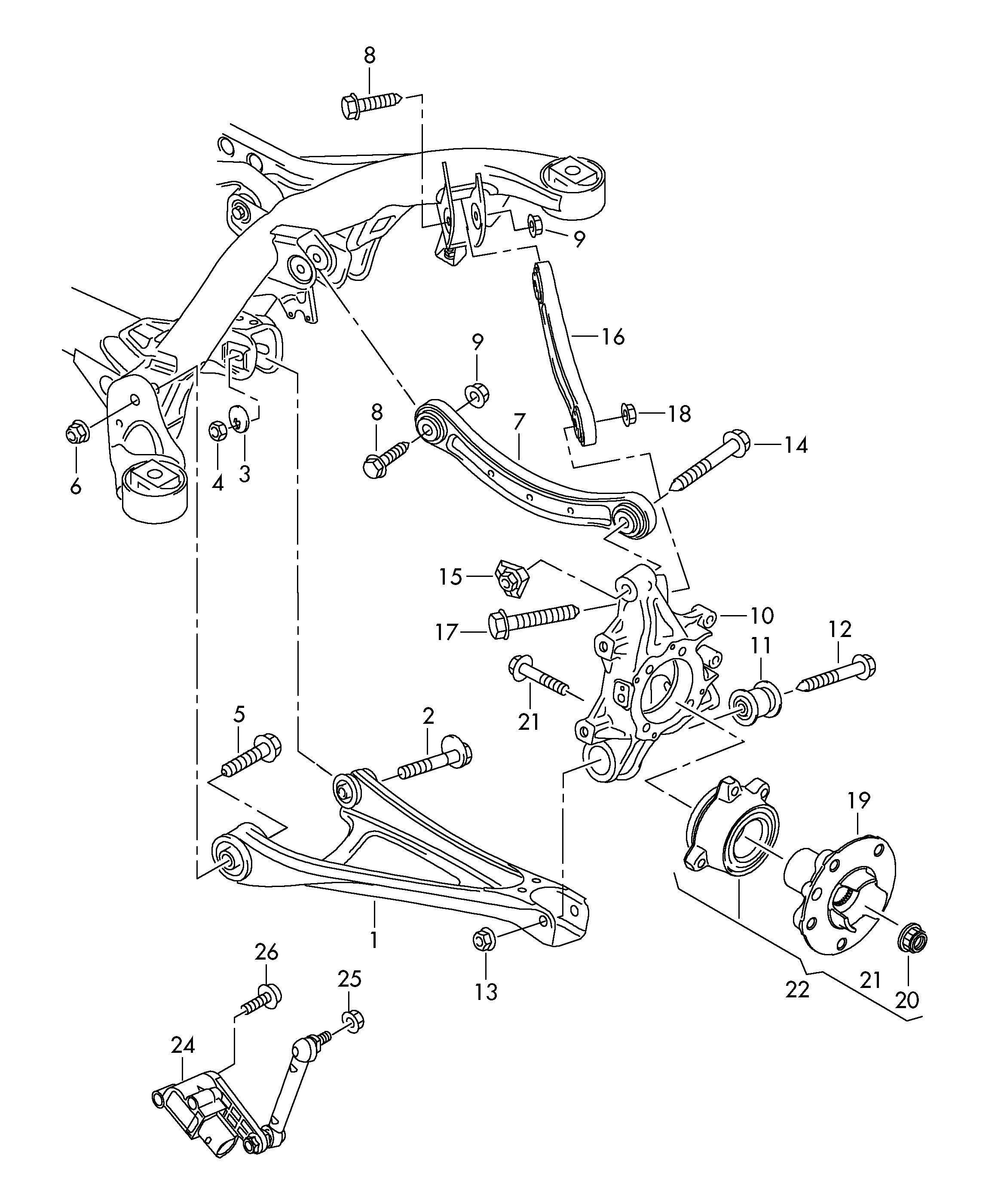 Seat 7L0505323A - Важіль незалежної підвіски колеса autozip.com.ua