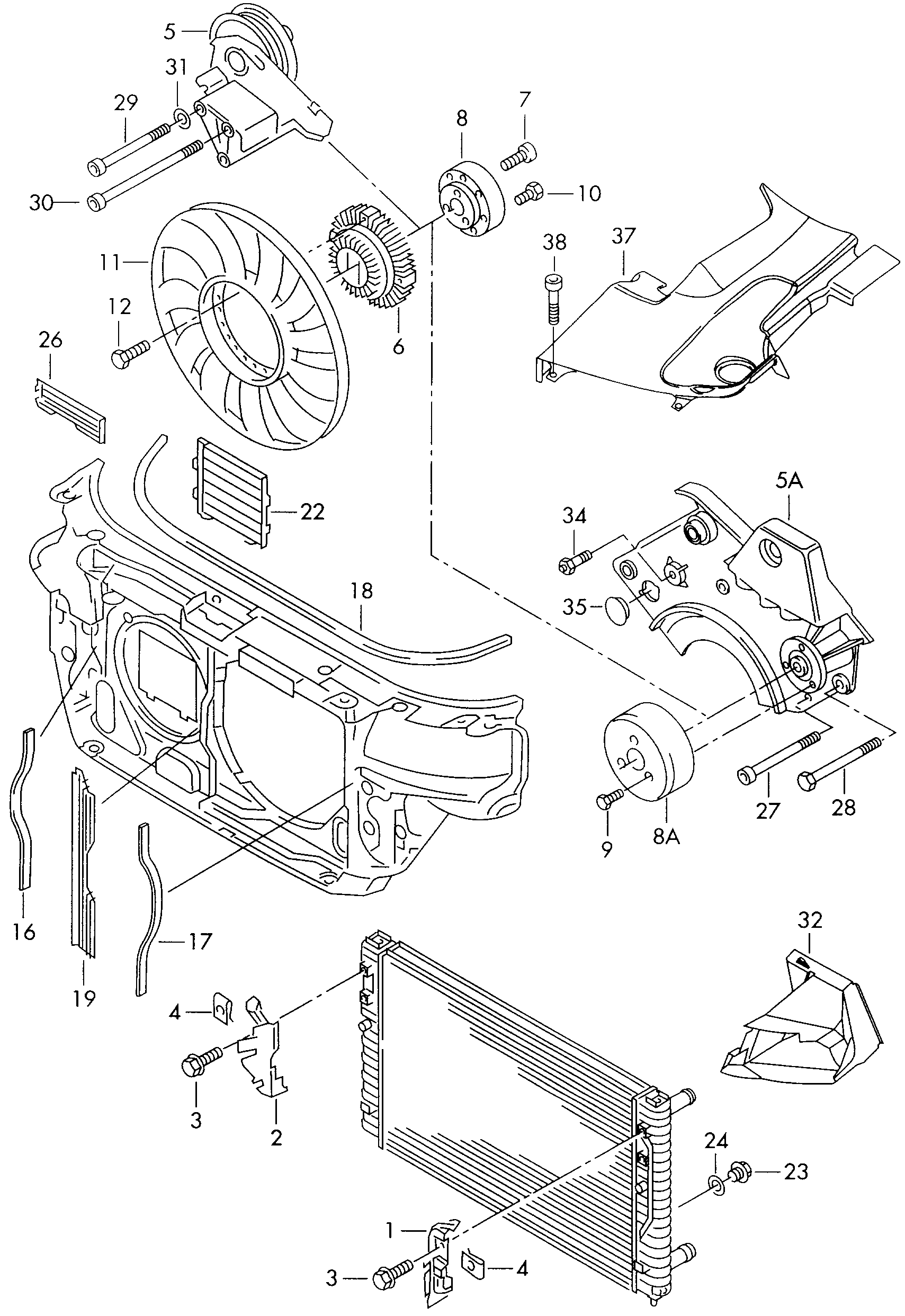 Seat 058 121 350 - Зчеплення, вентилятор радіатора autozip.com.ua