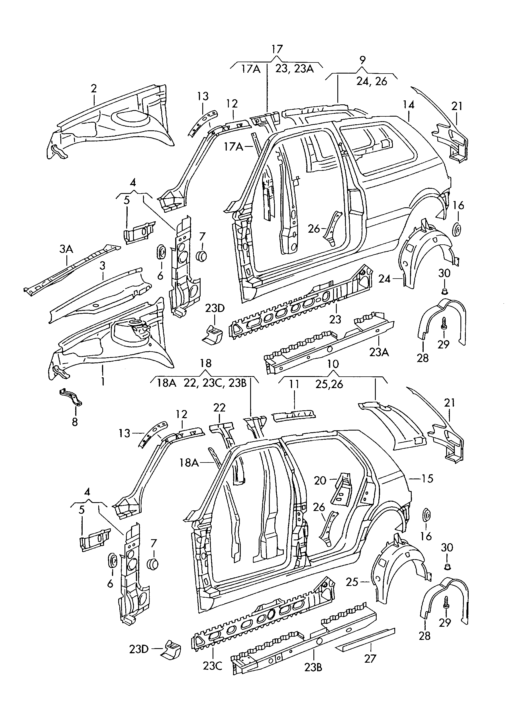 VW 1J4803423A - Боковина autozip.com.ua