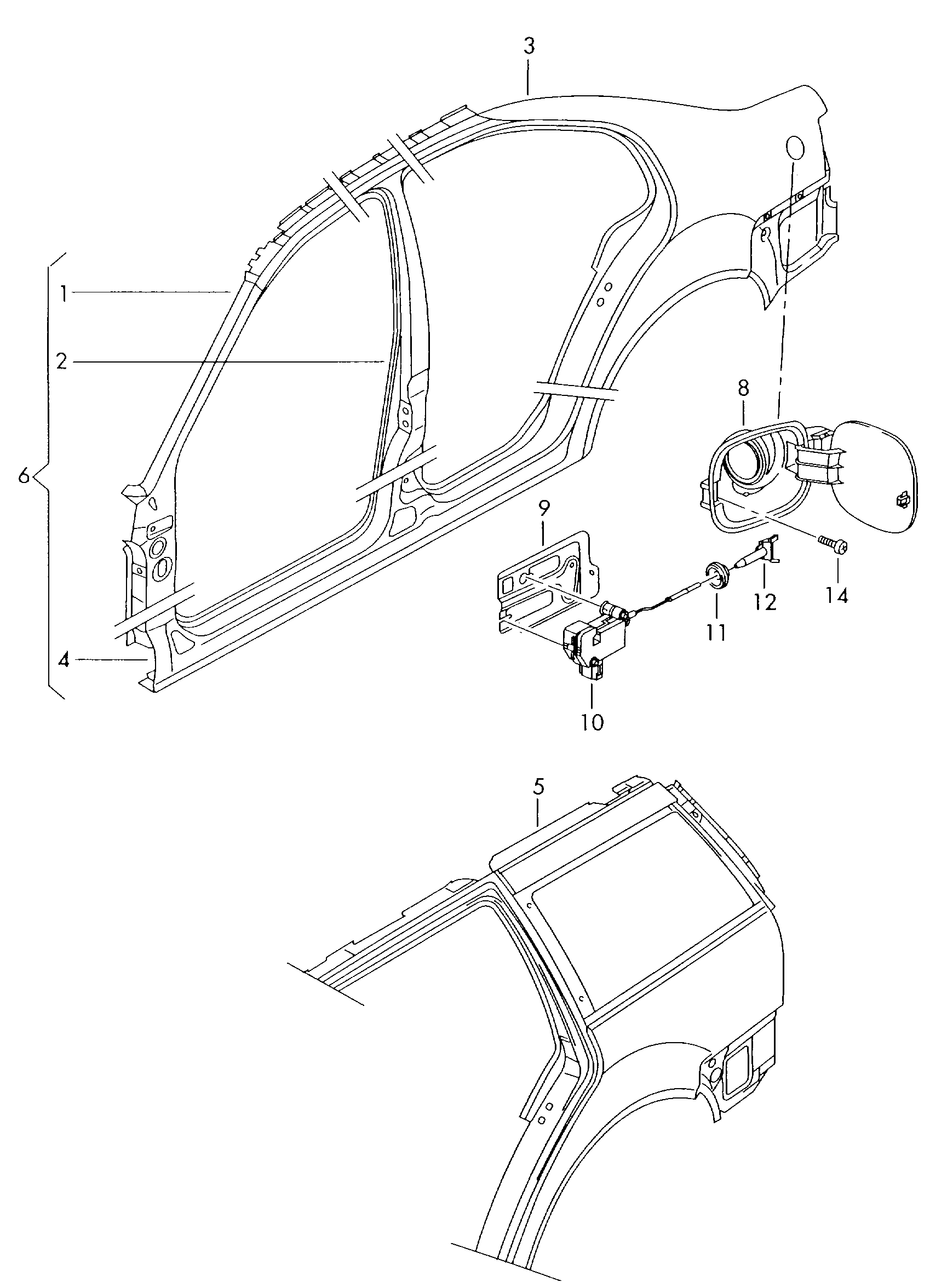 VAG 1J0 810 773 C - Регулювальний елемент, центральнийзамок autozip.com.ua