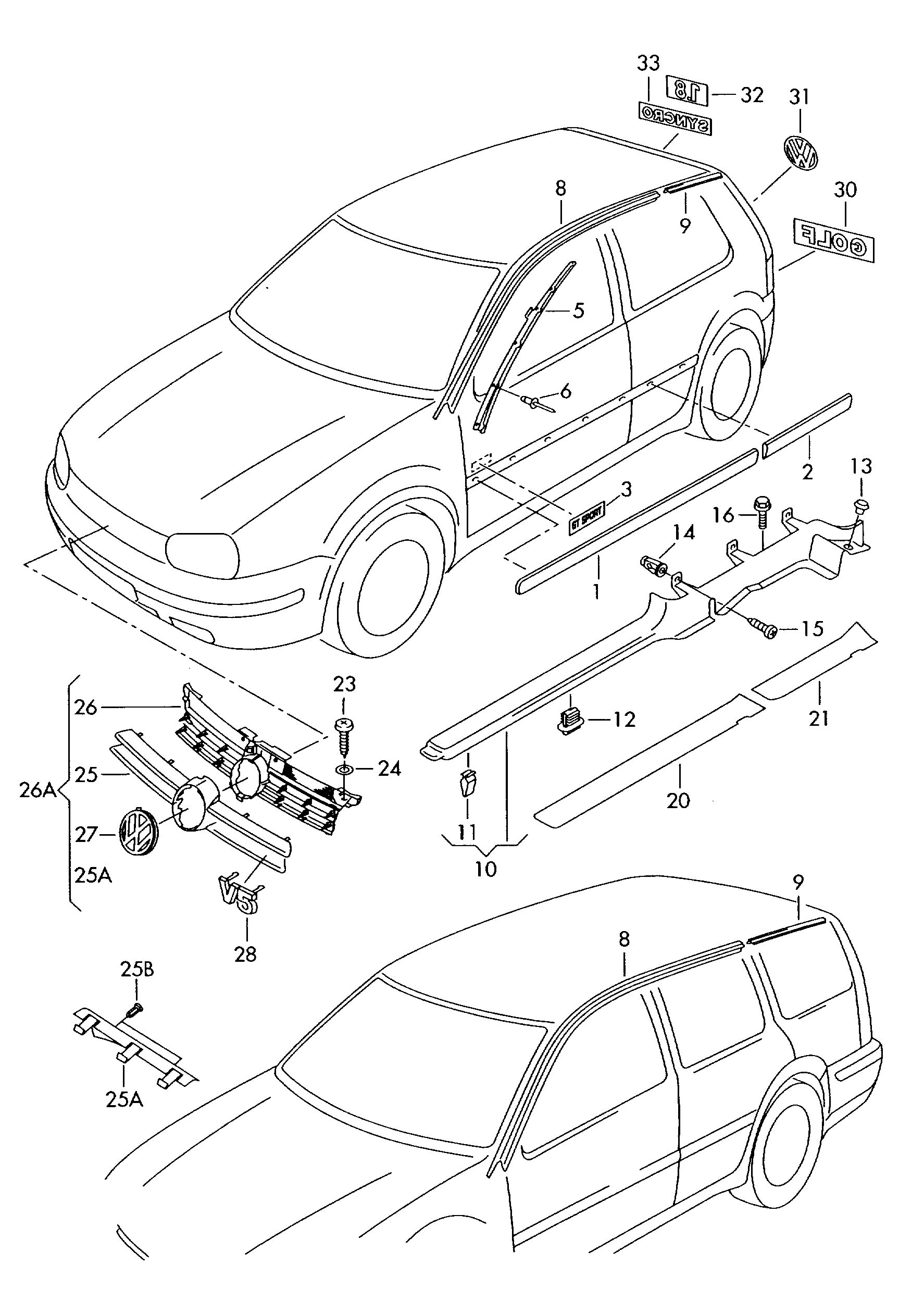 VW 1J4853753D - Облицювання / захисна накладка, двері autozip.com.ua