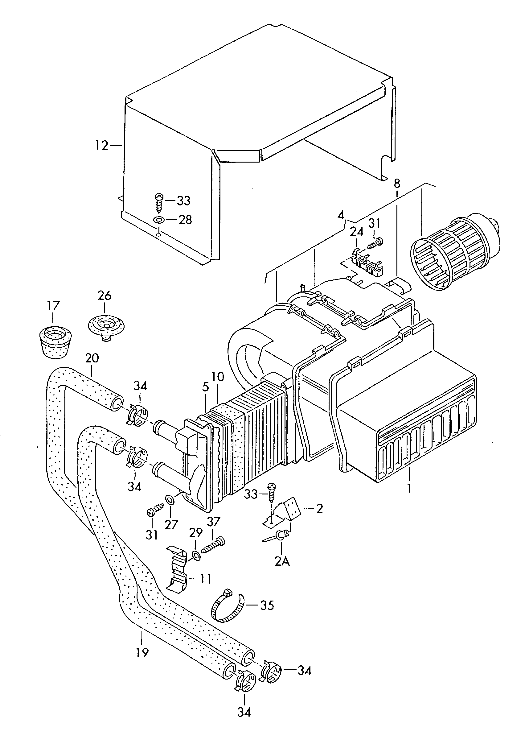 VW 729819032 - Теплообмінник, опалення салону autozip.com.ua