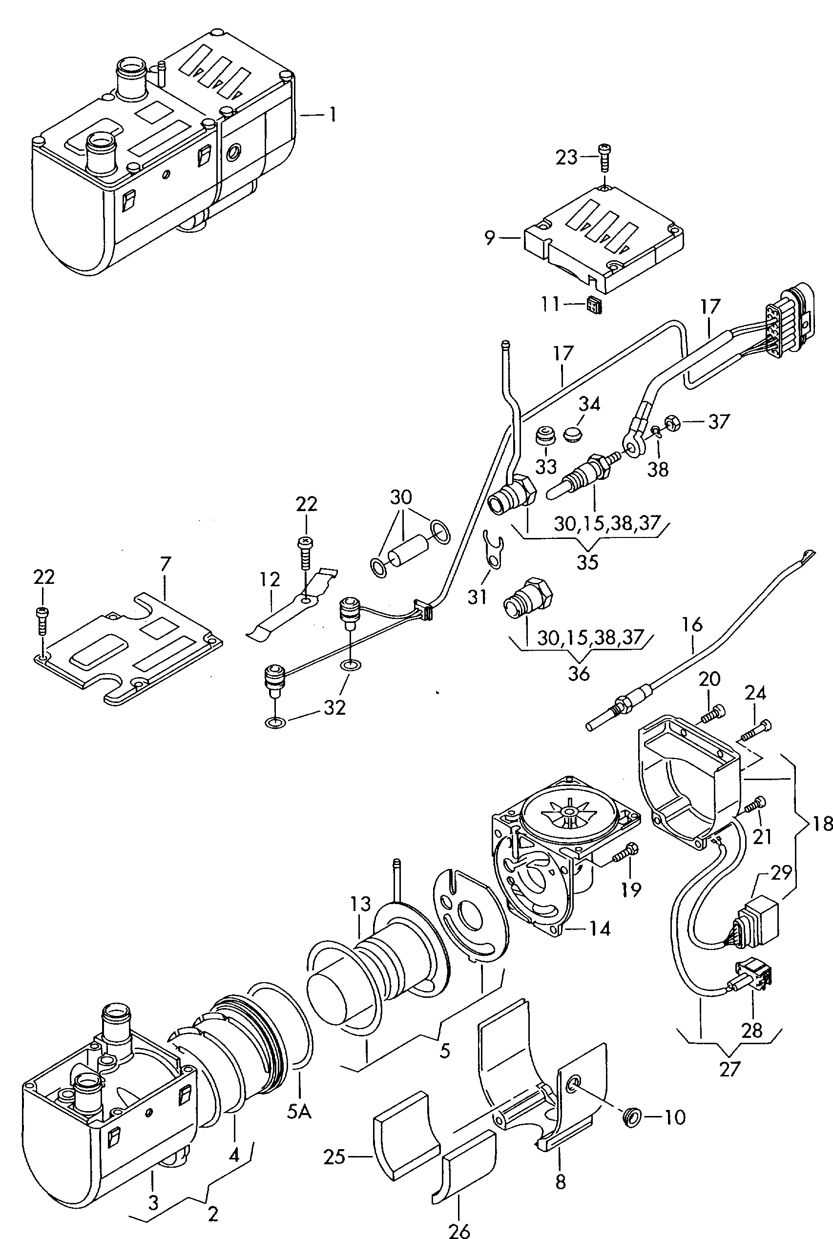 Seat 7D0 963 319 - Свічка розжарення, автономне опалення autozip.com.ua