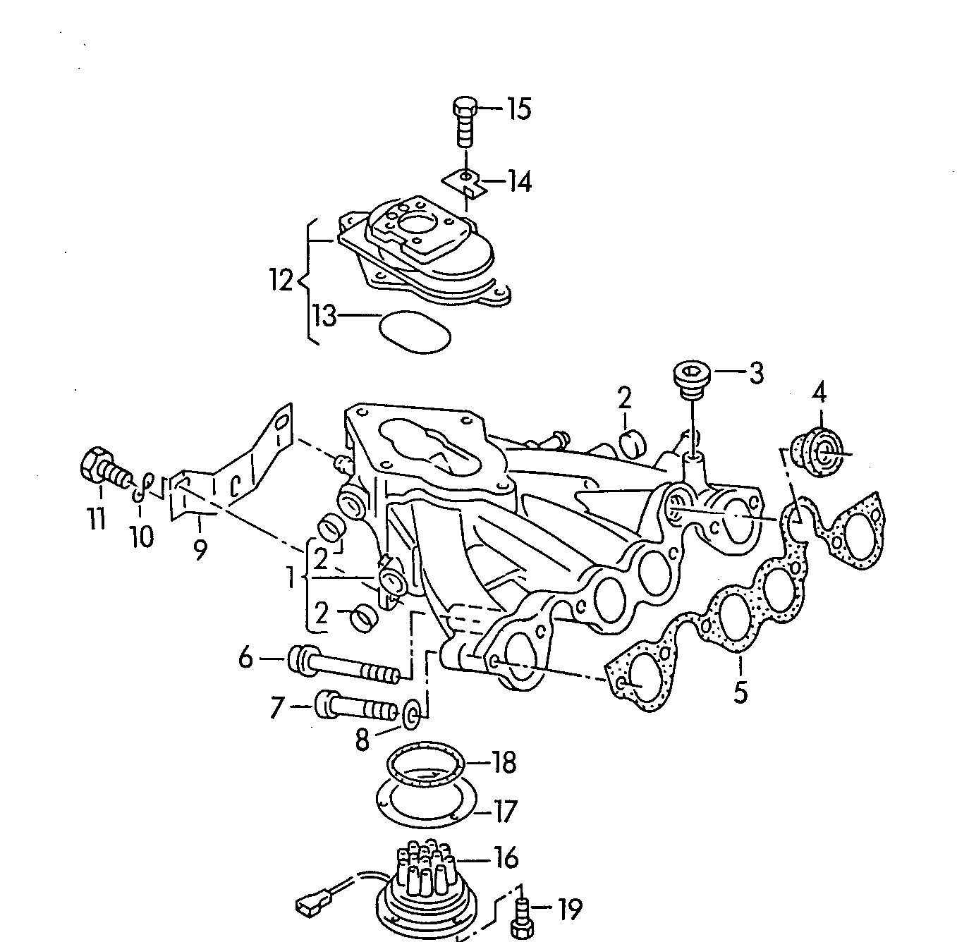 Seat 048 129 717 D - Прокладка, впускний колектор autozip.com.ua