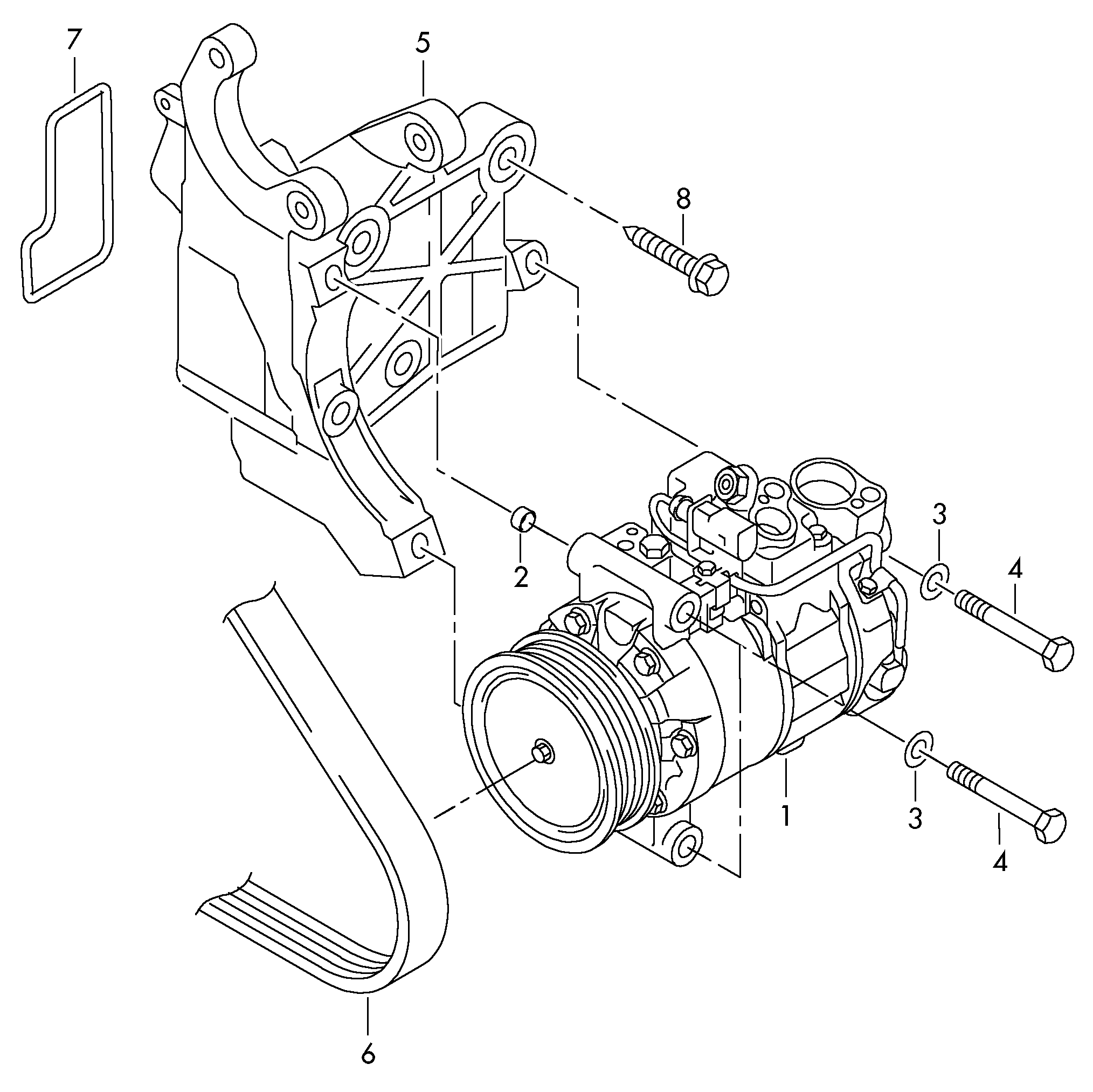 Skoda 7L6820803T - Компресор, кондиціонер autozip.com.ua