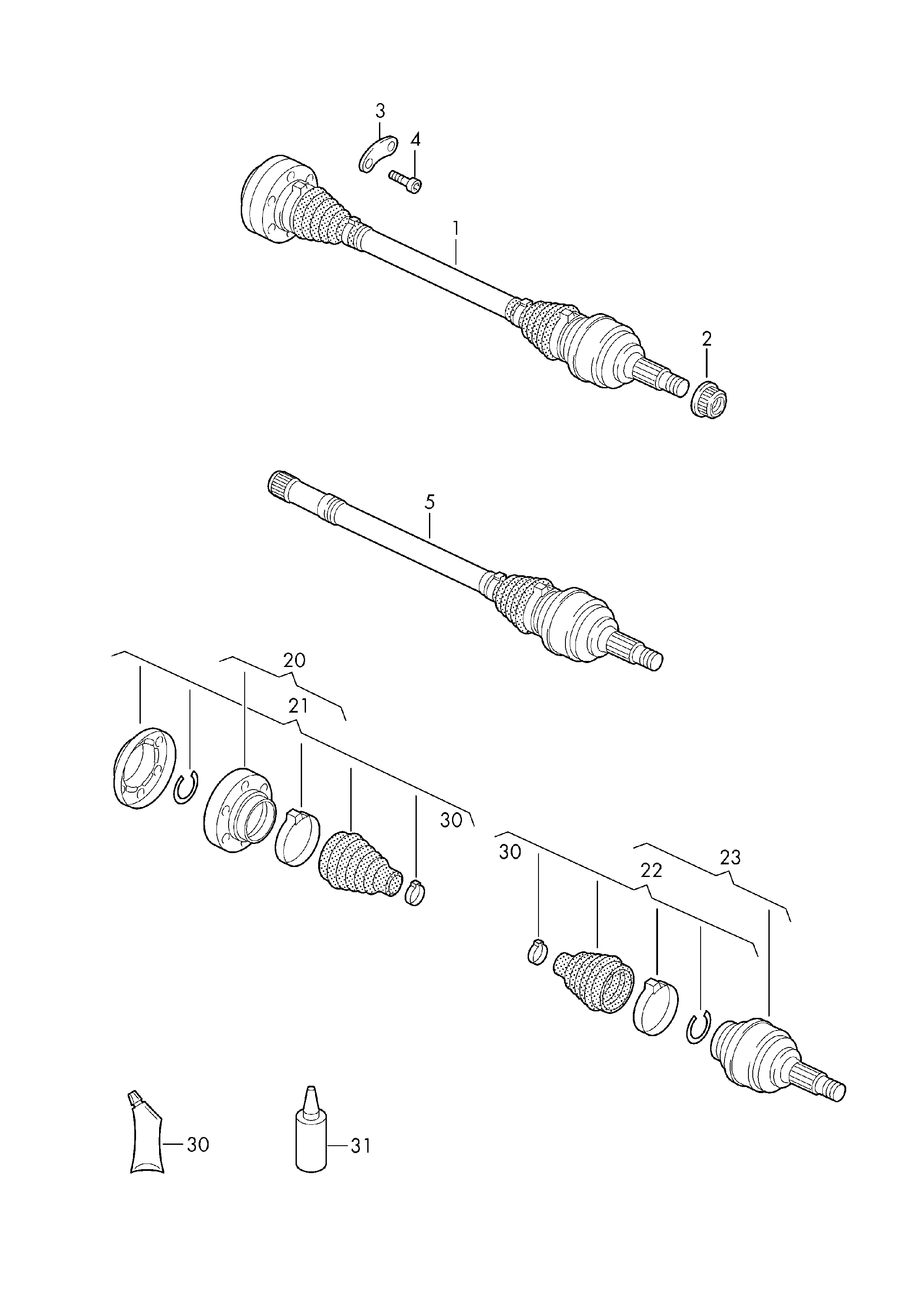 Seat 7L0598103 - Шарнірний комплект, ШРУС, приводний вал autozip.com.ua