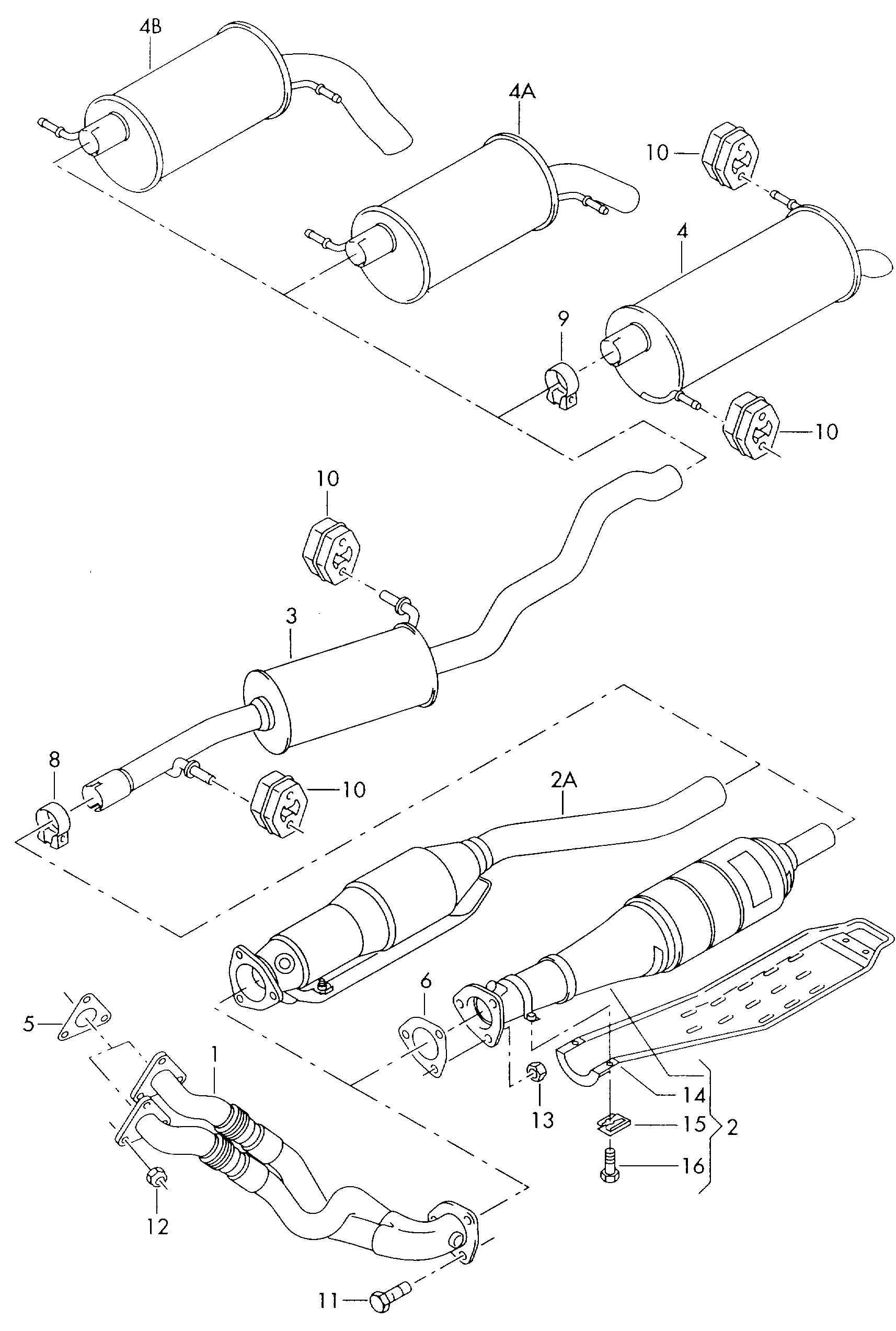 FORD 7M0253409H - Середній глушник вихлопних газів autozip.com.ua