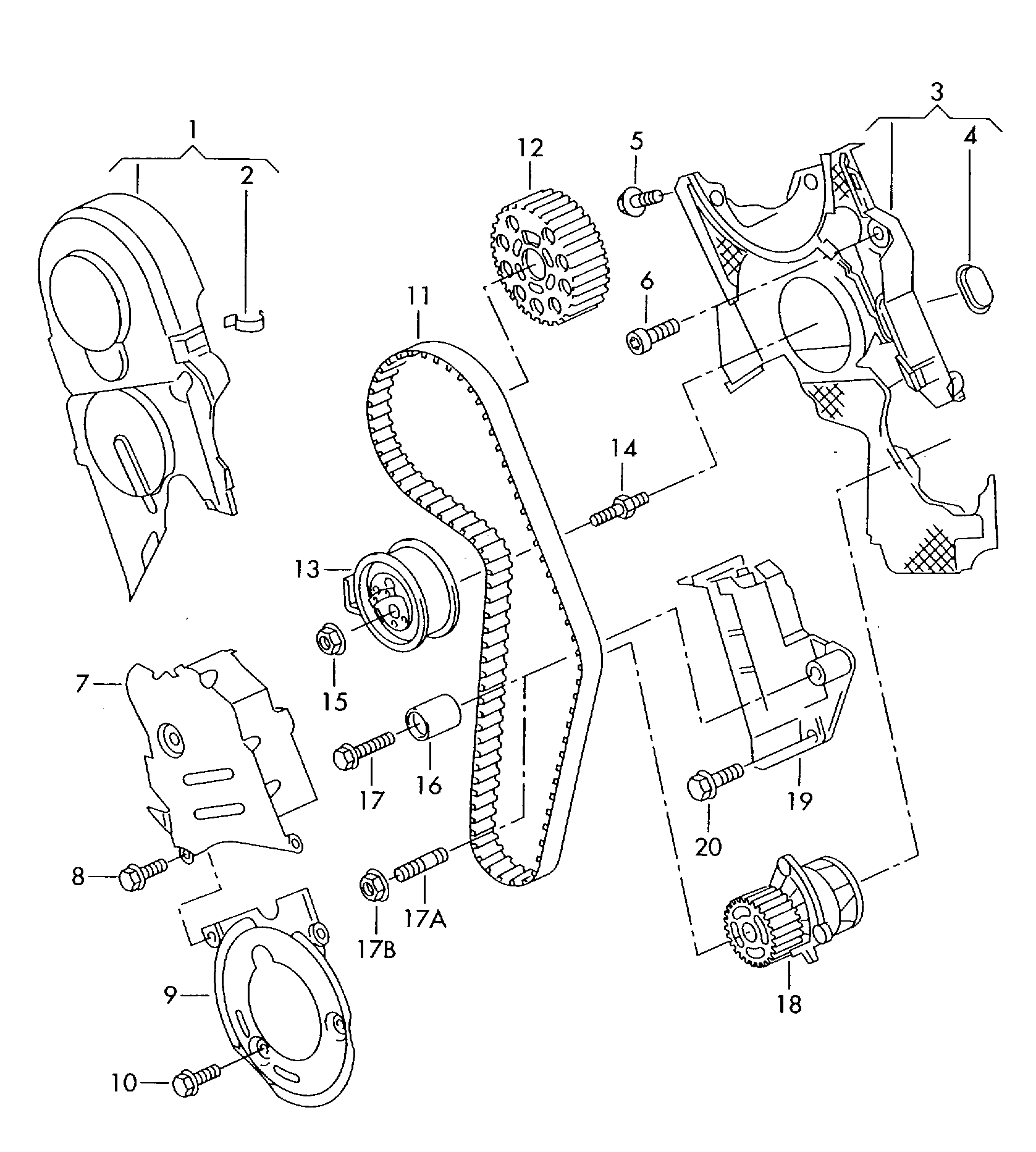 Porsche 045109479C - Натягувач ременя, клинові зуб. autozip.com.ua