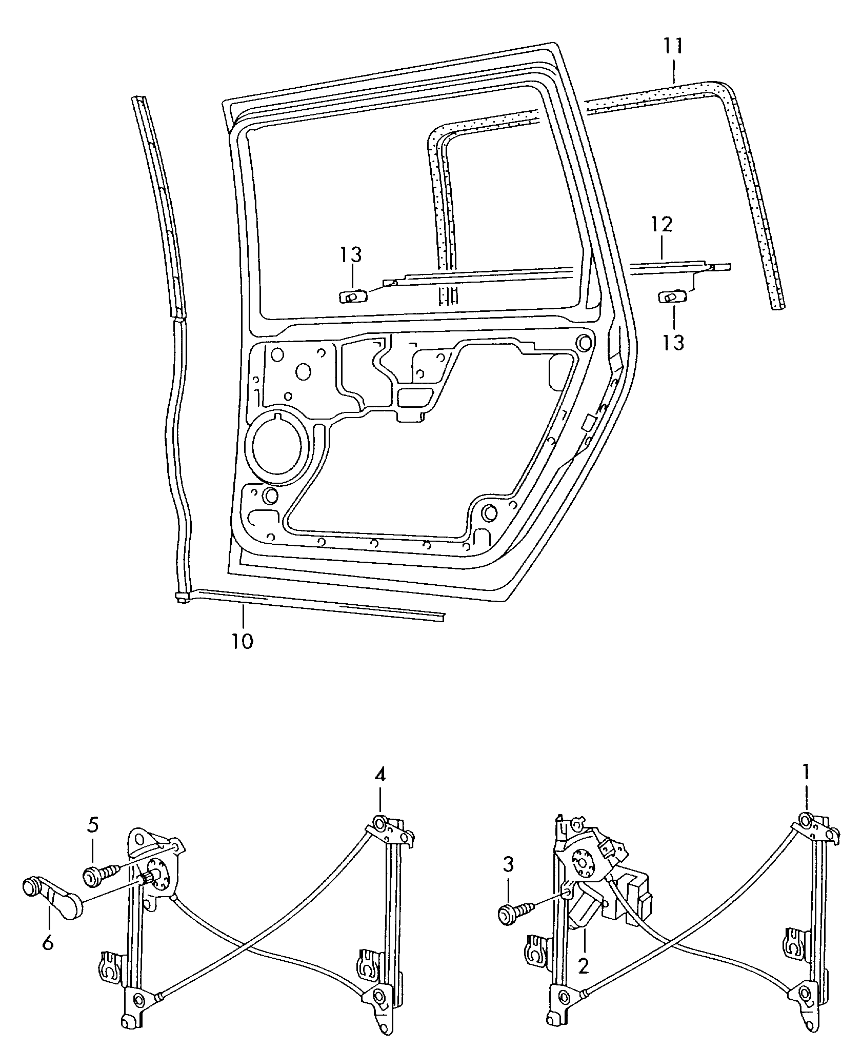 VW 7M0839401K - Підйомний пристрій для вікон autozip.com.ua