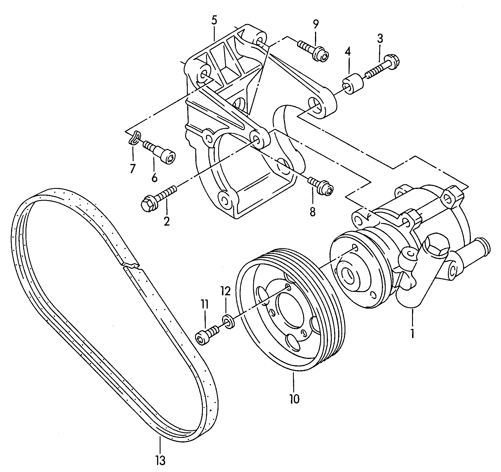 VW 1H0145157 X - Гідравлічний насос, рульове управління, ГУР autozip.com.ua