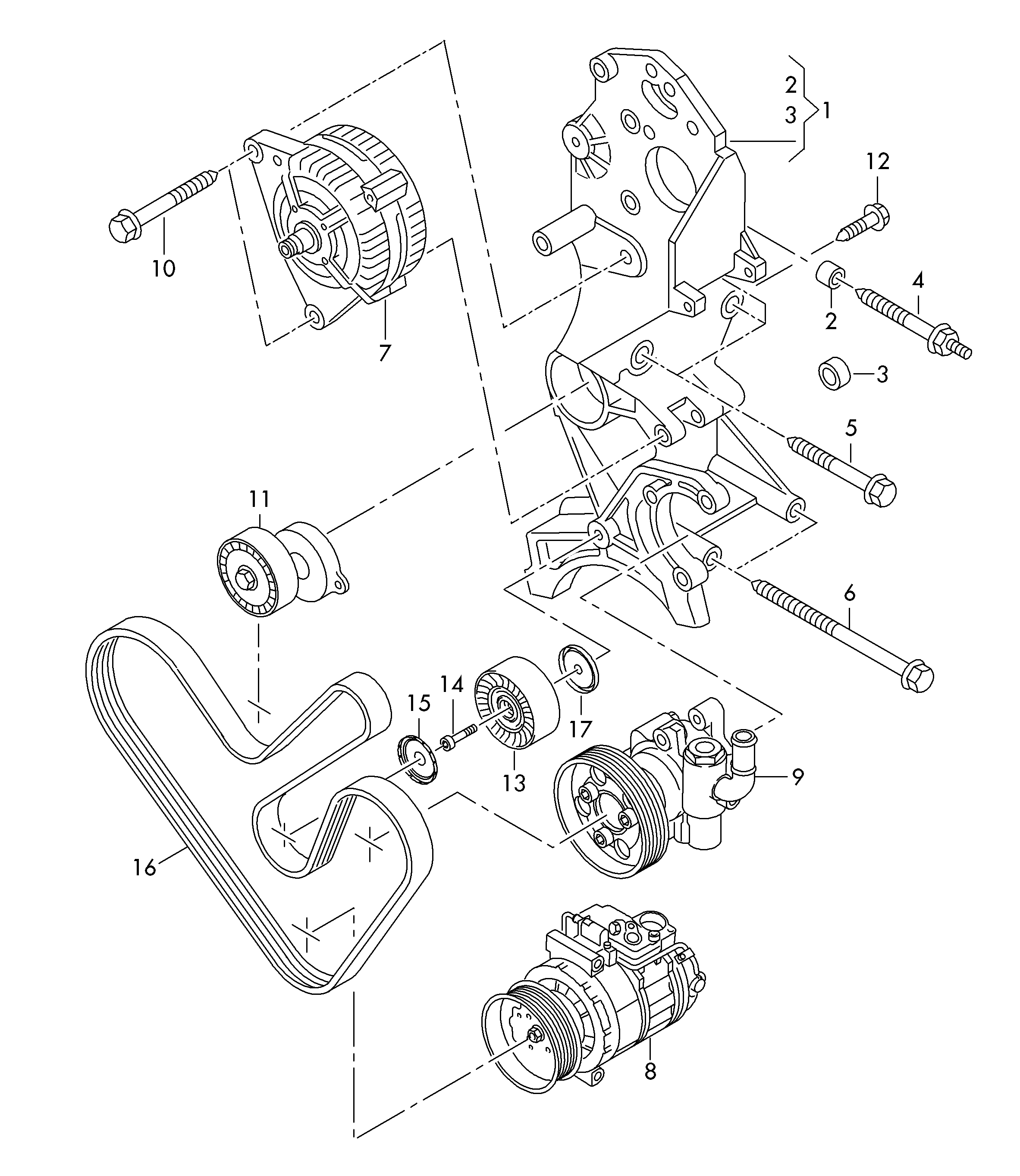 Seat 03L 903 137 AC - Поликлиновий ремінний комплект autozip.com.ua