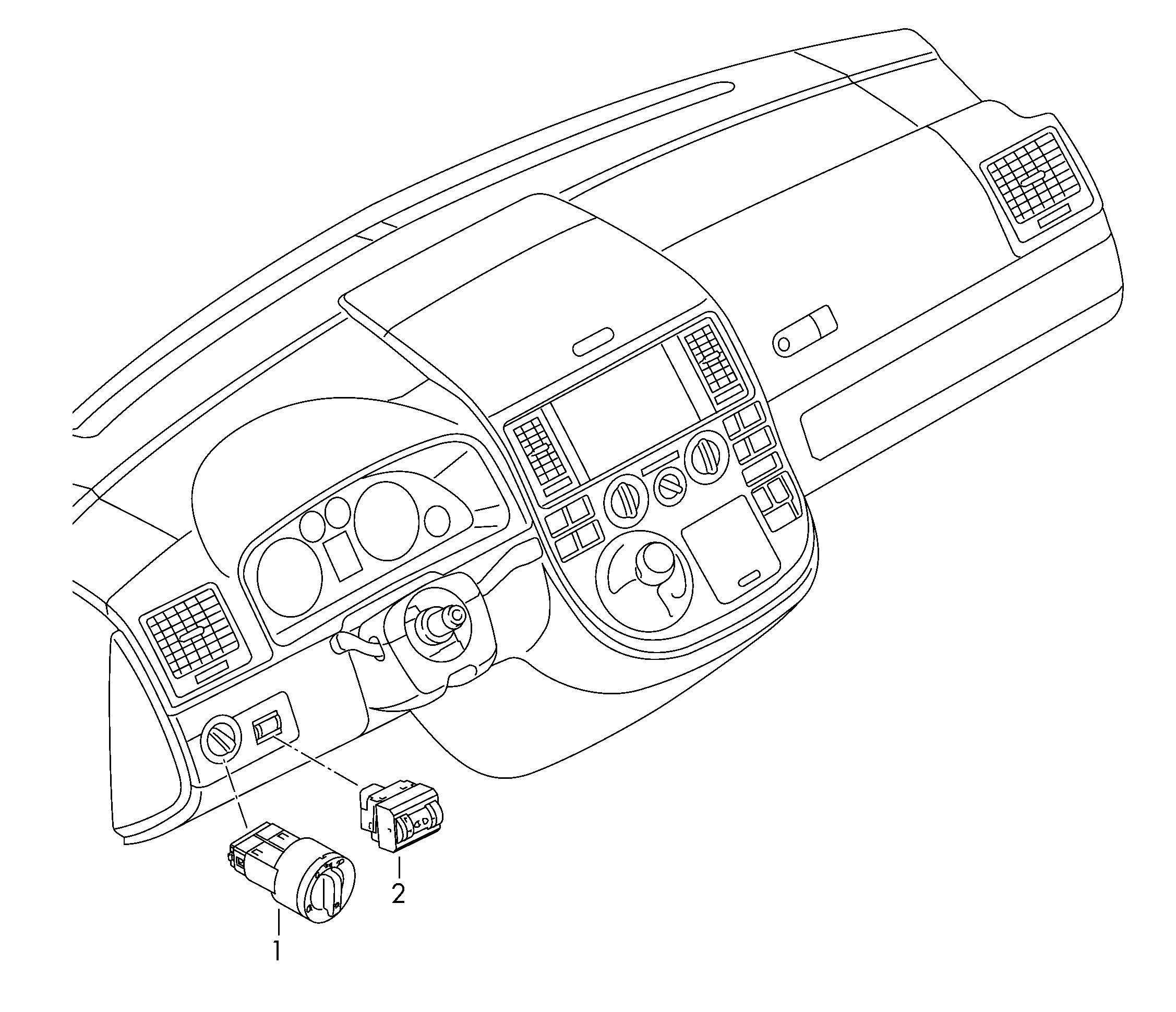 VAG 1K0 941 431BB - Вимикач, головне світло autozip.com.ua