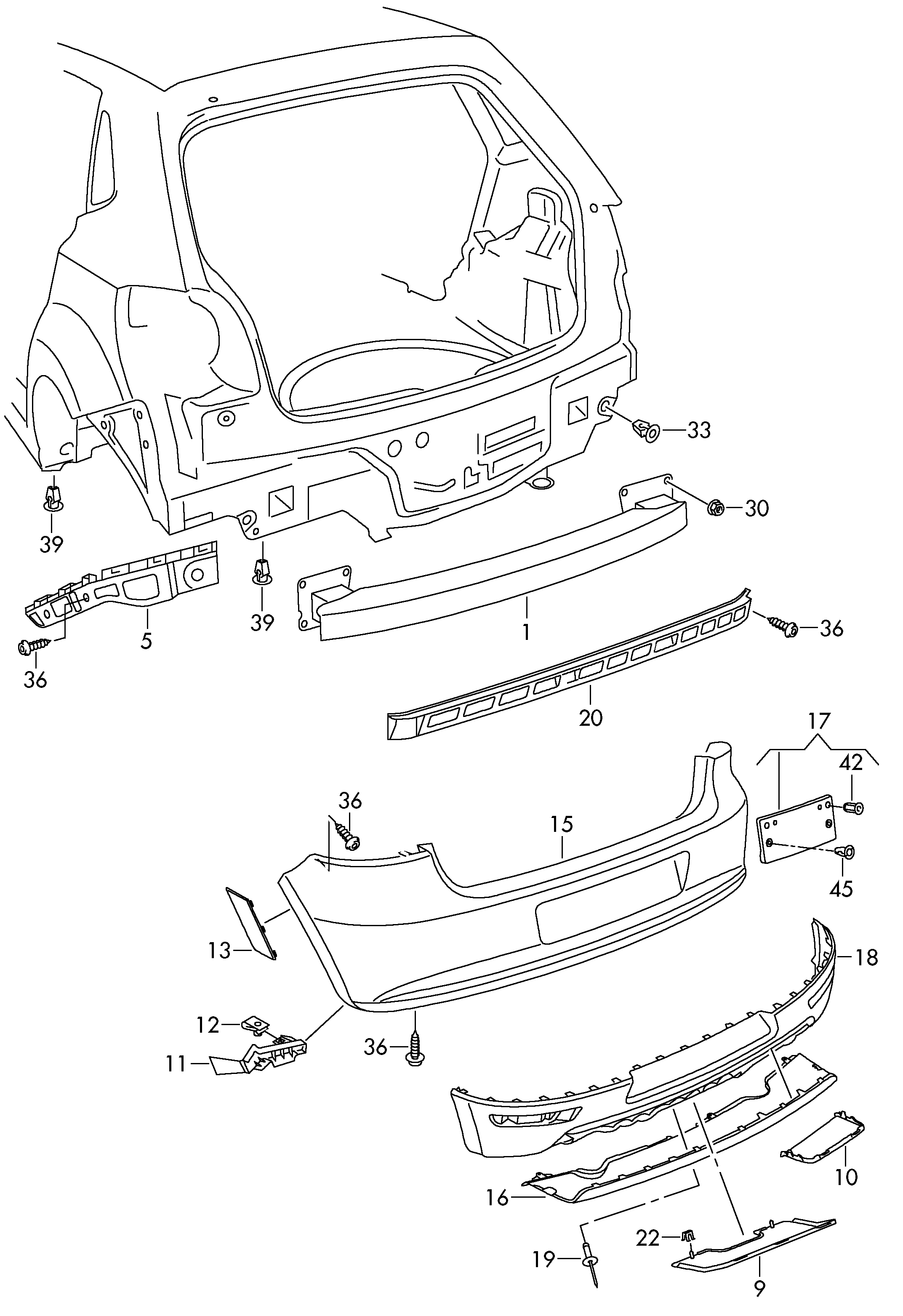 VAG 6R0 898 623 A - Монтажний комплект, буфер autozip.com.ua