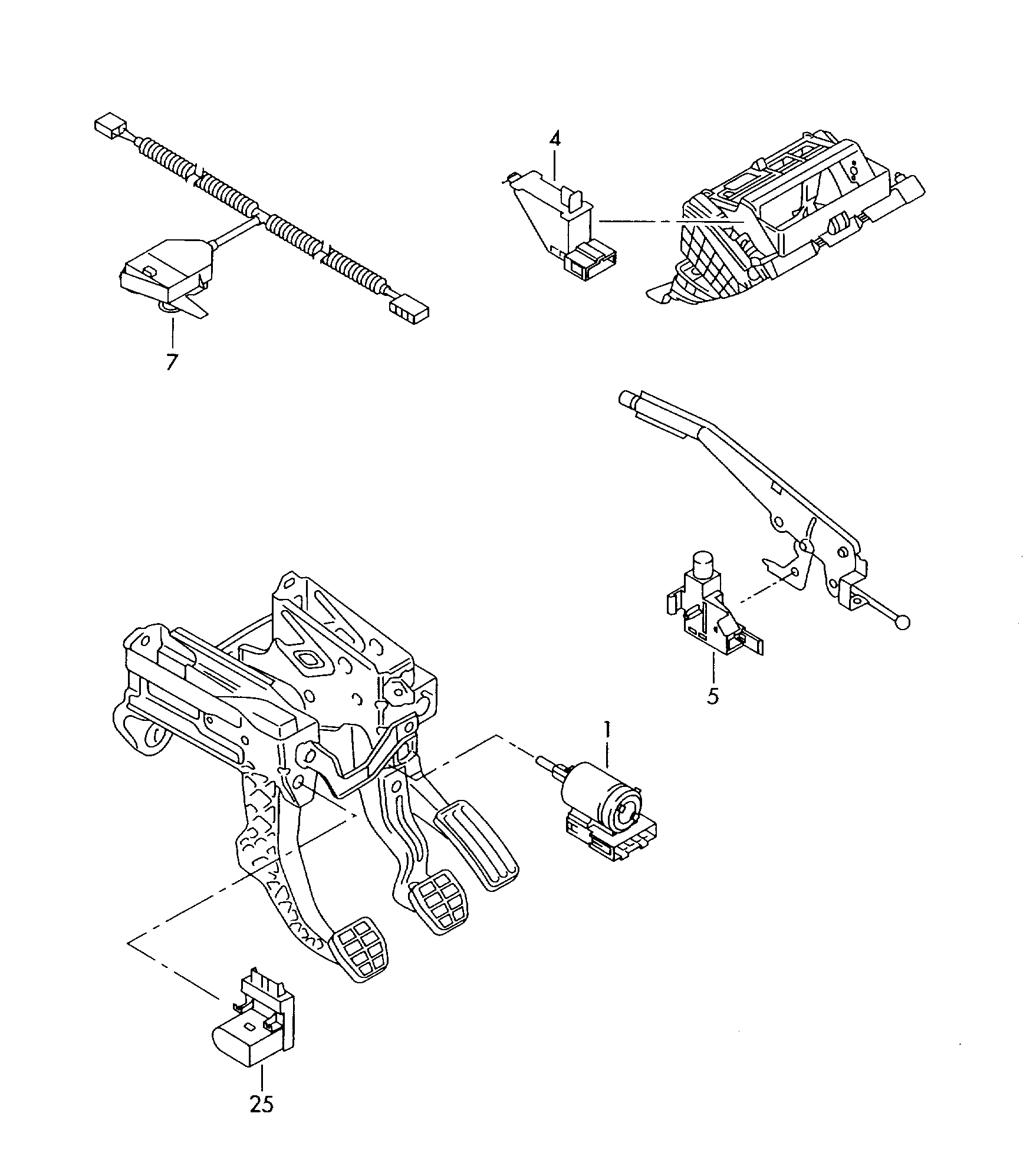 VW 8E0 927 189 B - Вимикач, привід зчеплення (управління двигуном) autozip.com.ua