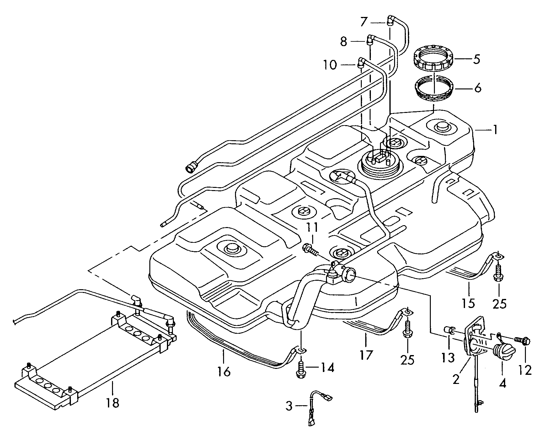 VW 7E0201550B - Кришка, паливної бак autozip.com.ua