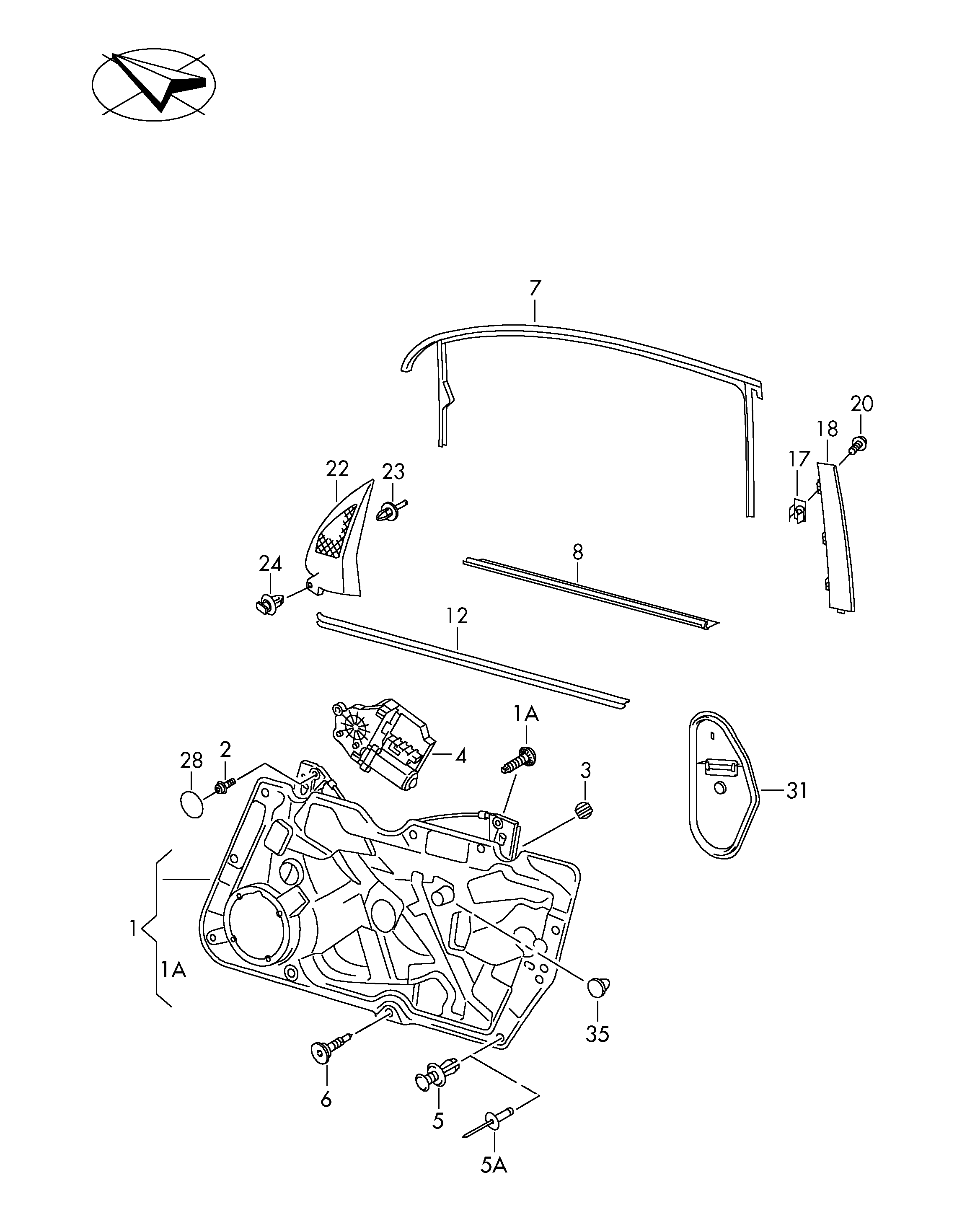 VW N  91189501 - Зажим, молдинг / захисна накладка autozip.com.ua