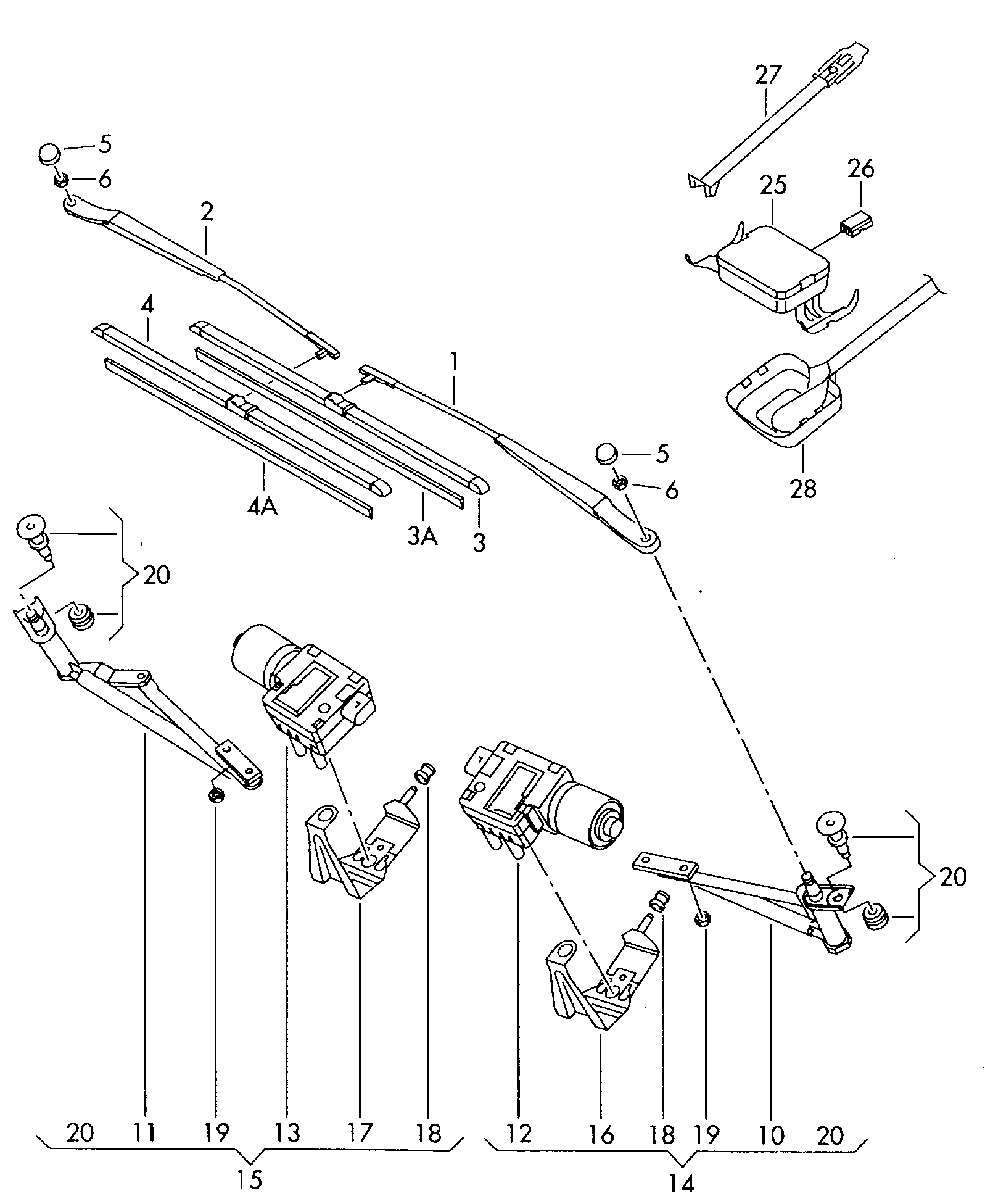 Seat 5M0955425C - Щітка склоочисника autozip.com.ua