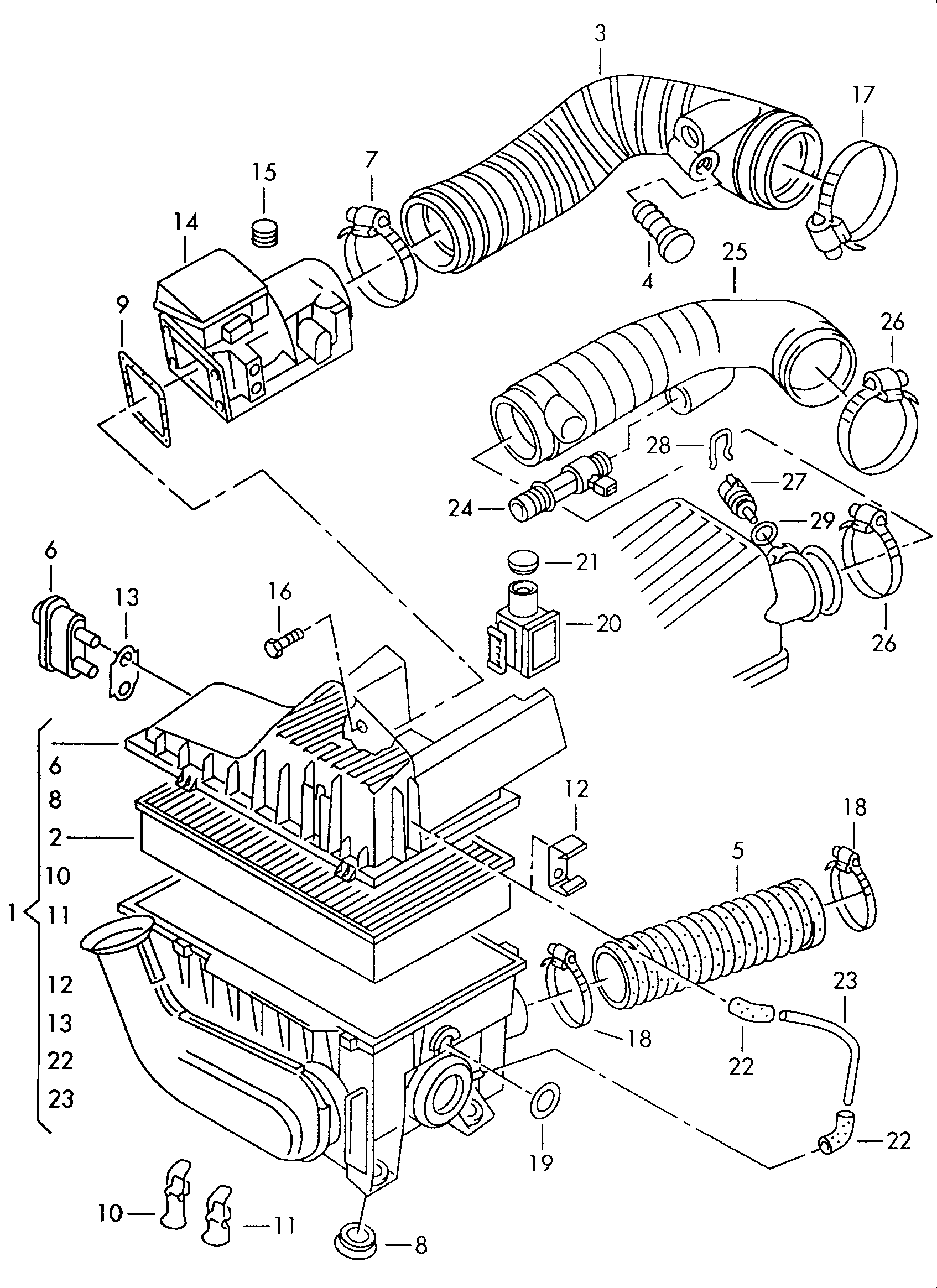 Porsche 037906461B - Датчик потоку, маси повітря autozip.com.ua