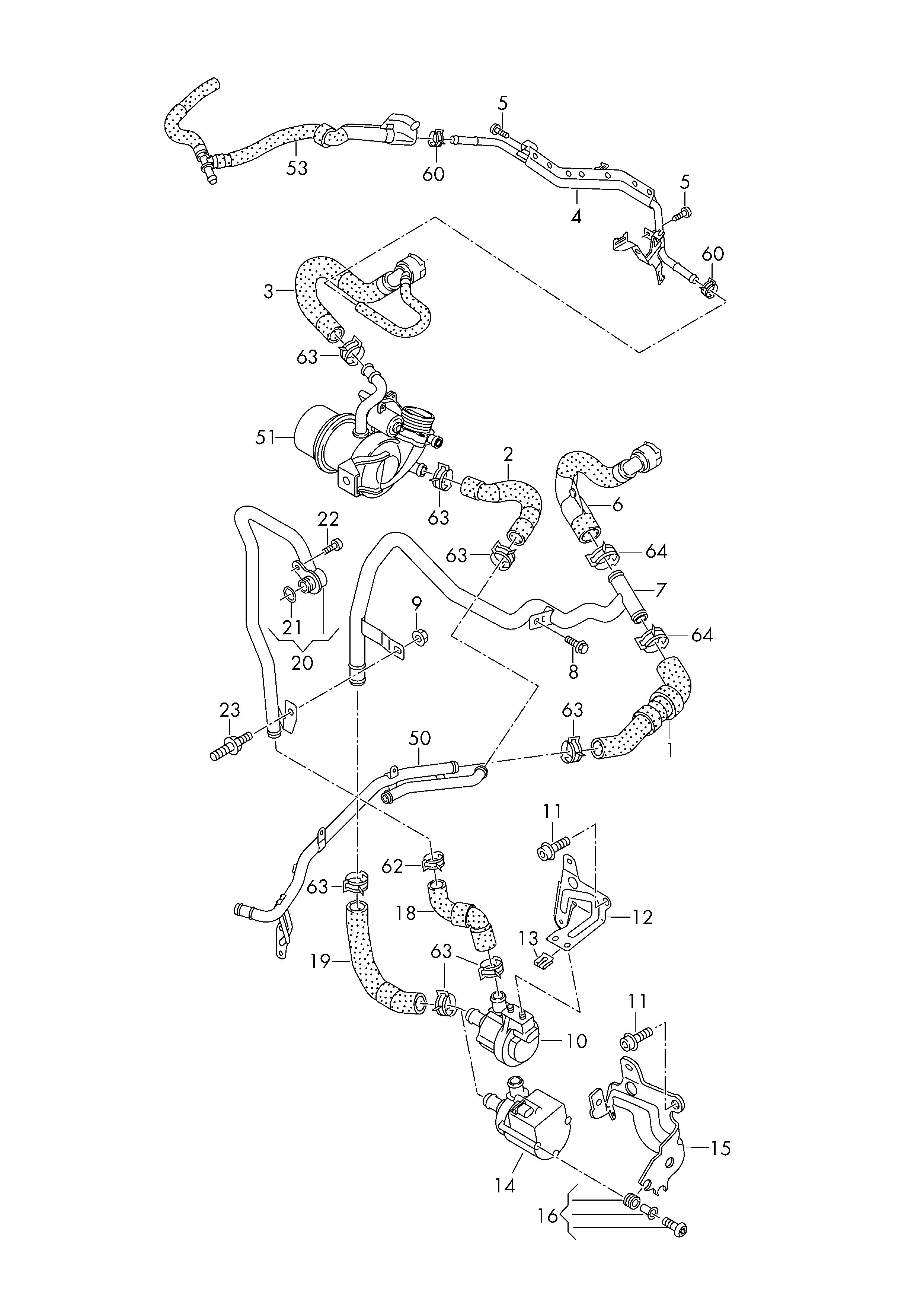 VAG 5Q0 121 093 AK - Додатковий водяний насос autozip.com.ua