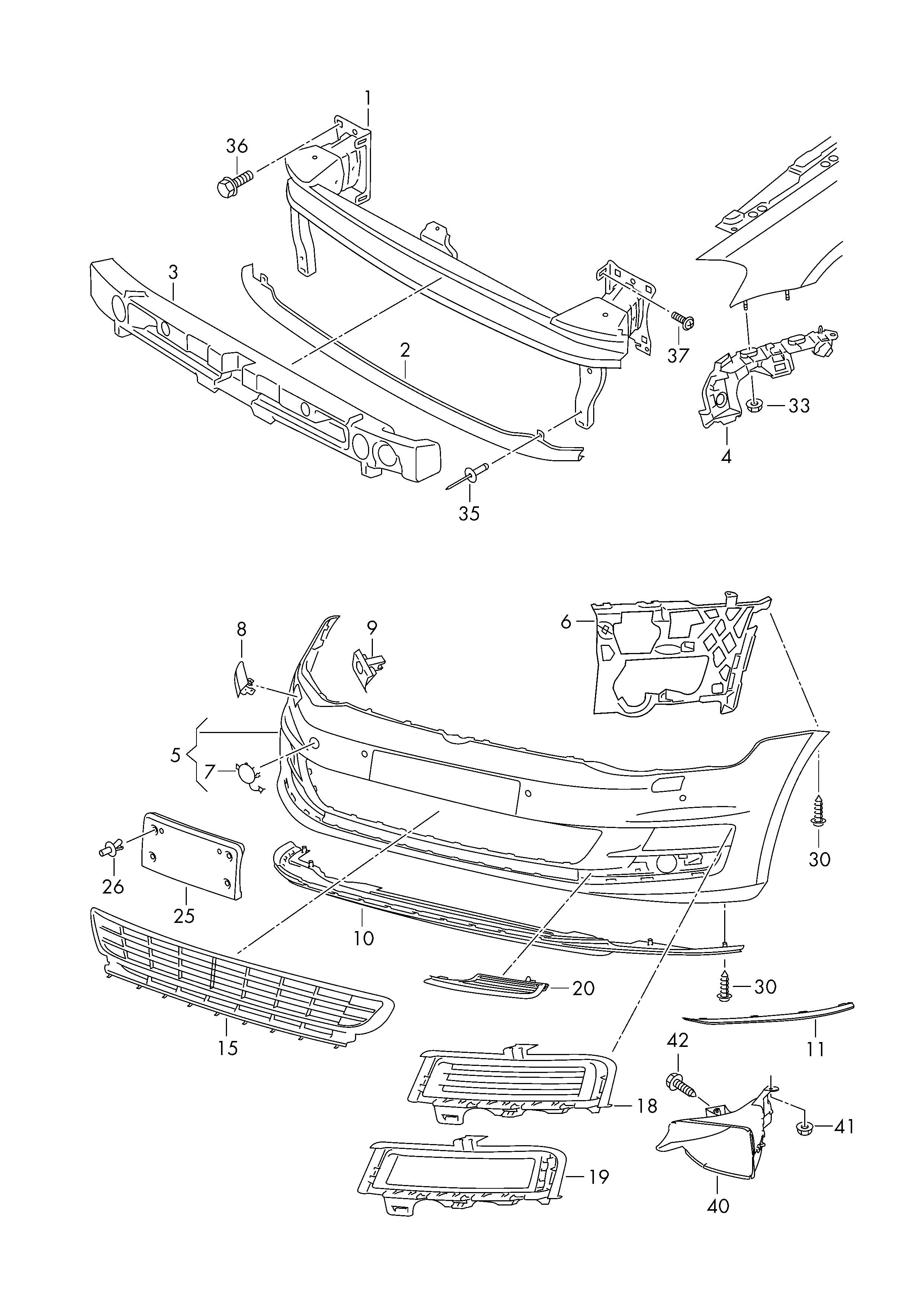 VW 5G0805915 - Спойлер autozip.com.ua