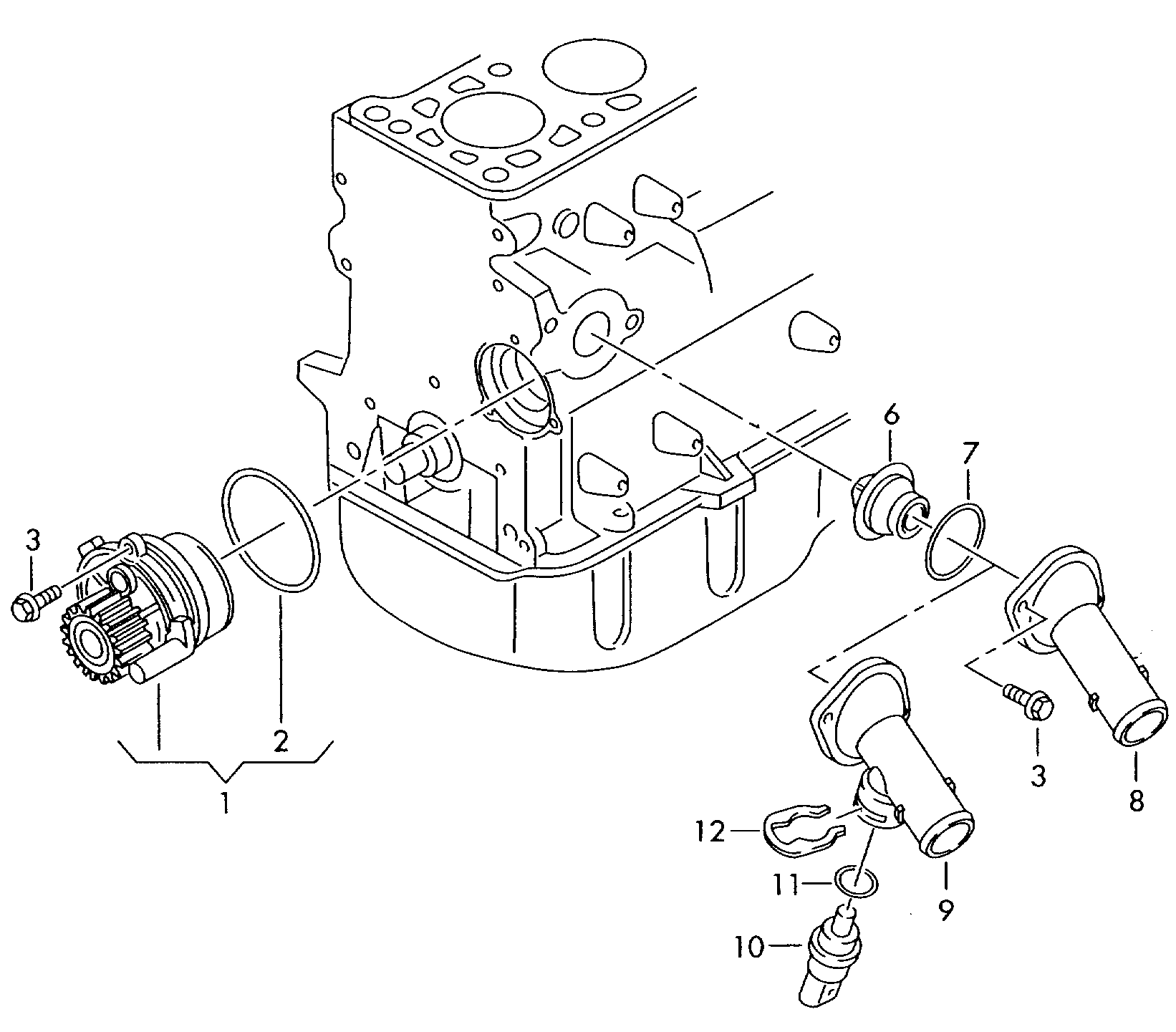 Seat 03G.121.011 - Водяний насос autozip.com.ua