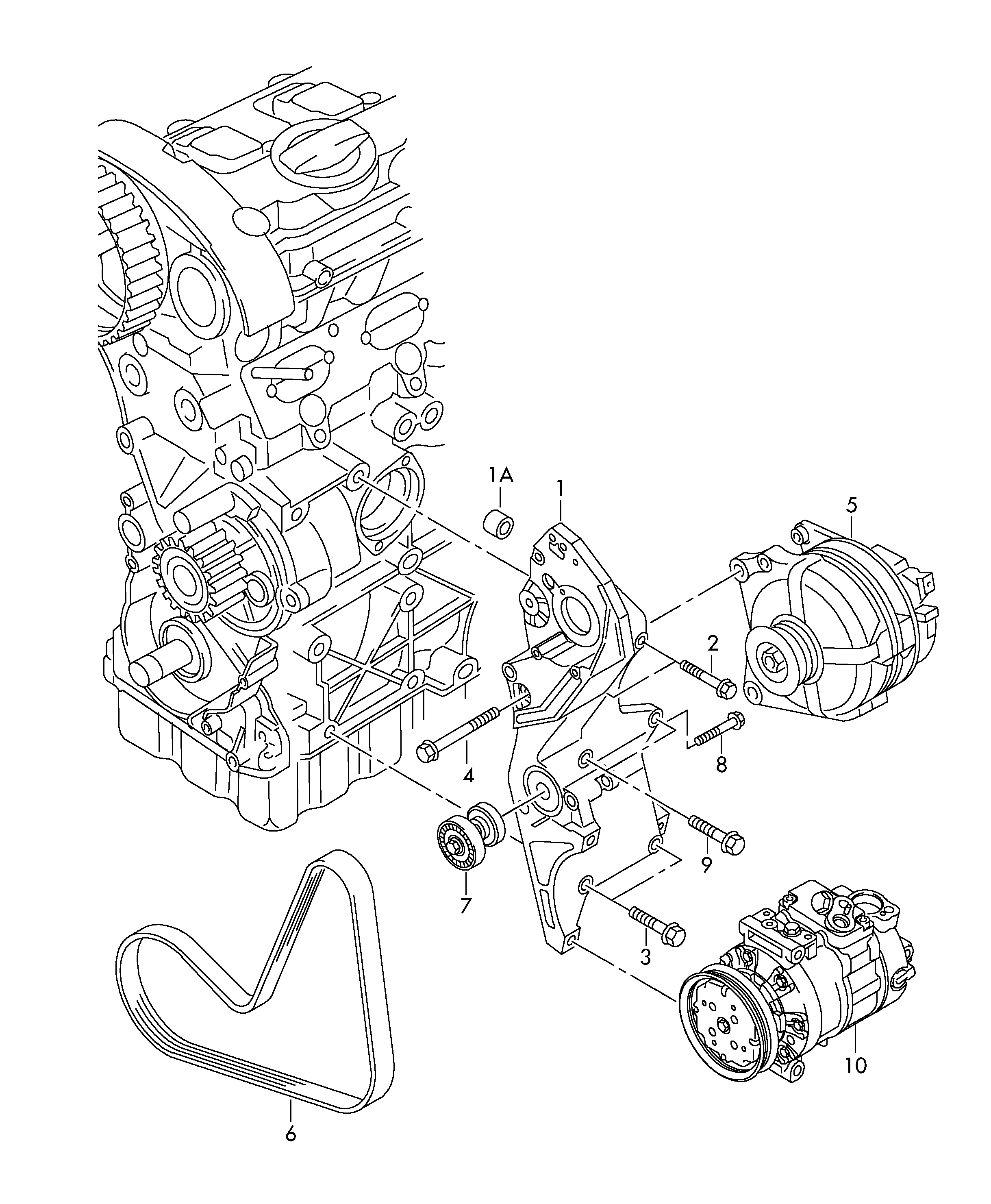 VW 038 903 315 AP - Натягувач ременя, клинові зуб. autozip.com.ua