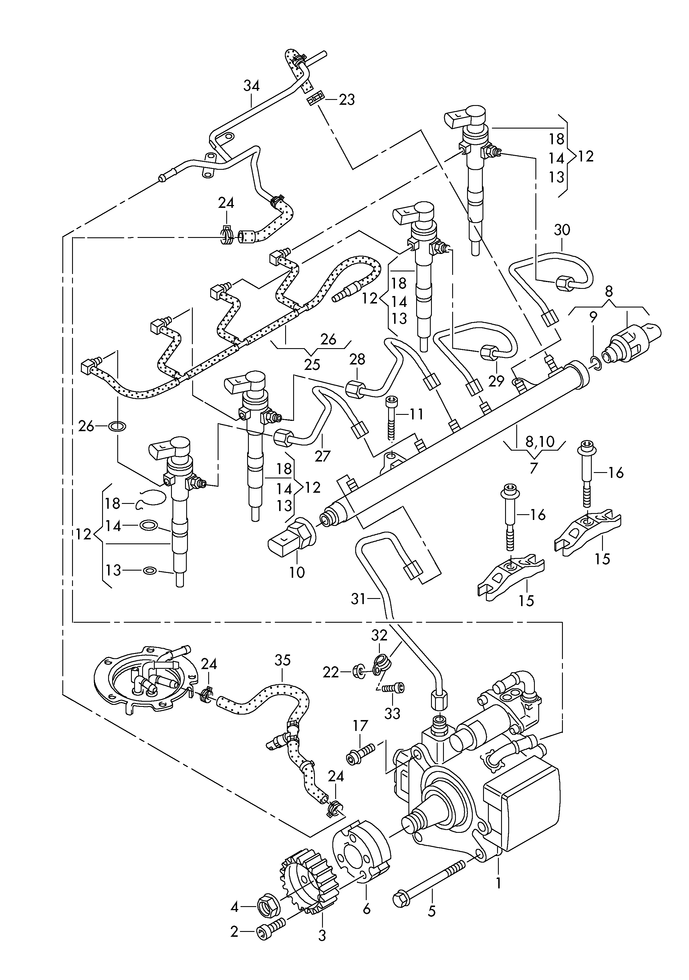 VW 03L 130 755AL - Насос високого тиску autozip.com.ua