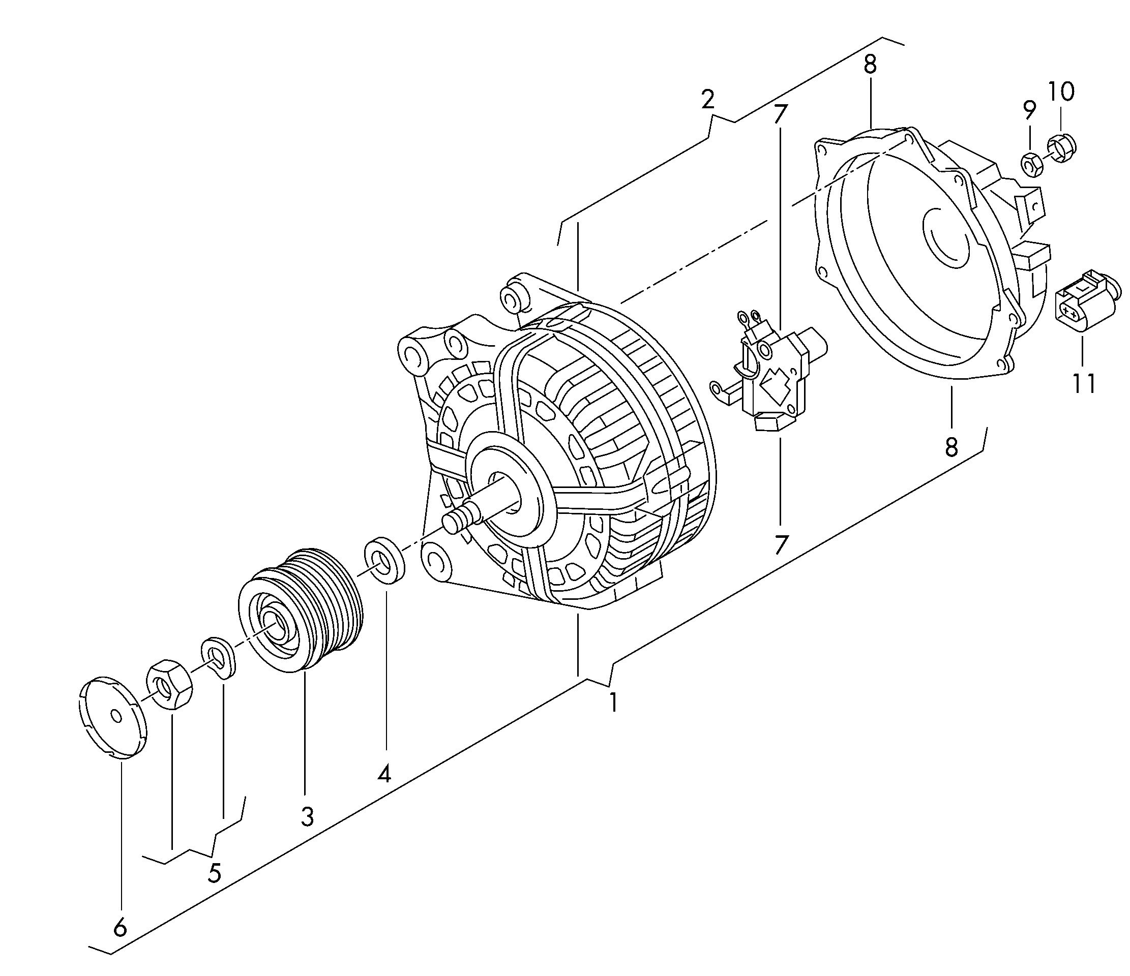 VAG 06H903017E - Генератор autozip.com.ua