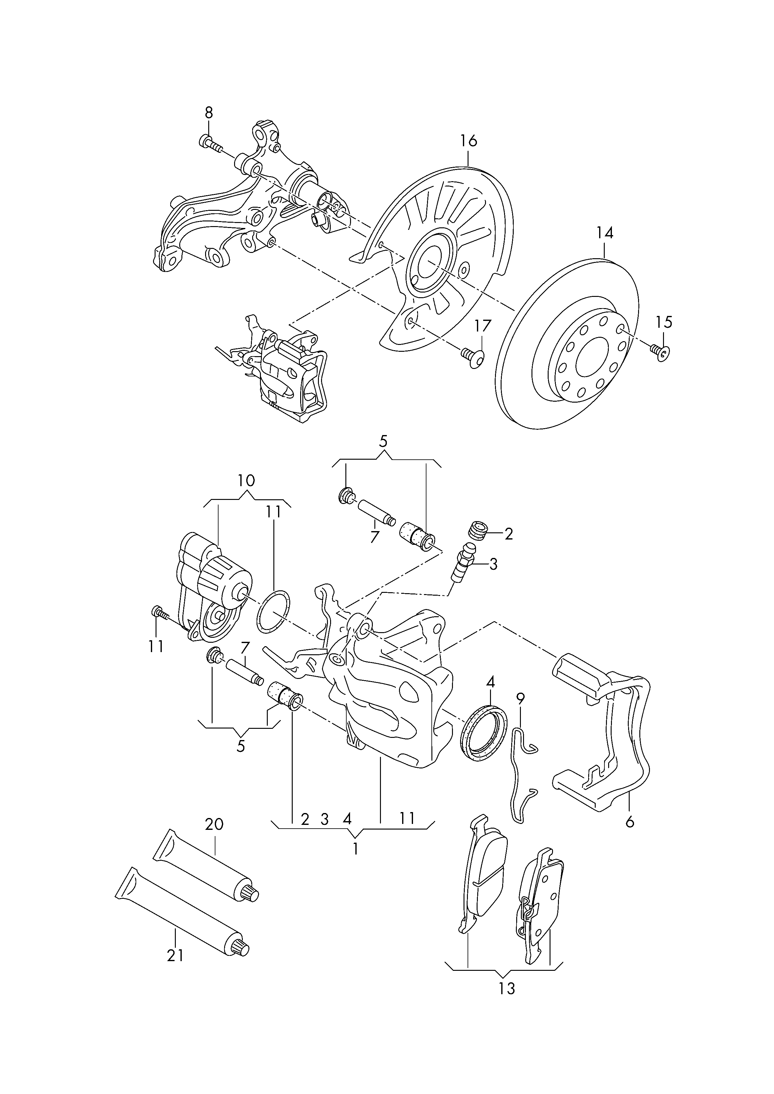 VW (SVW) 3Q0 698 451 C - 1 set of brake pads for disk brake autozip.com.ua