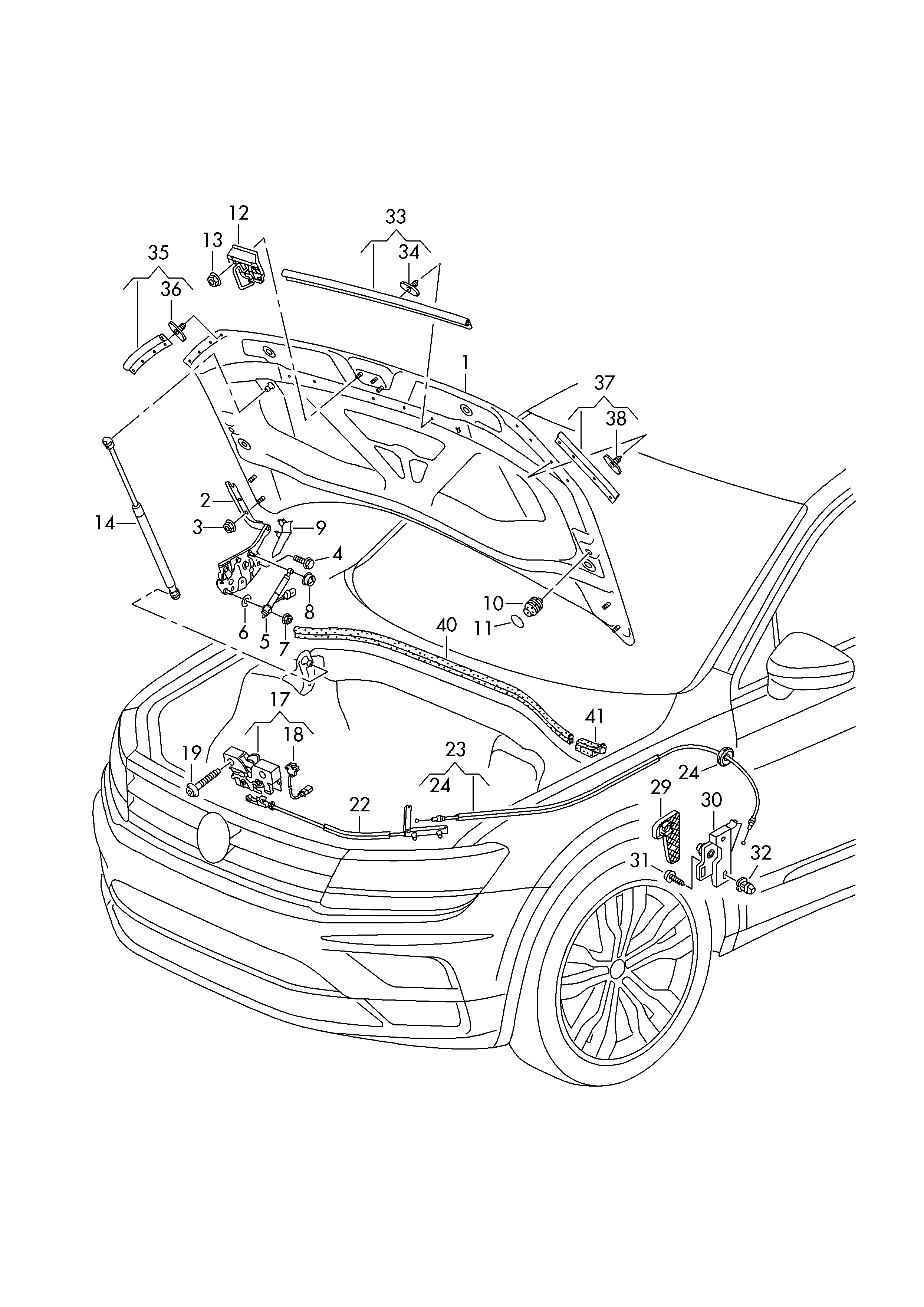 VAG 5NA823031H - Капот двигуна autozip.com.ua